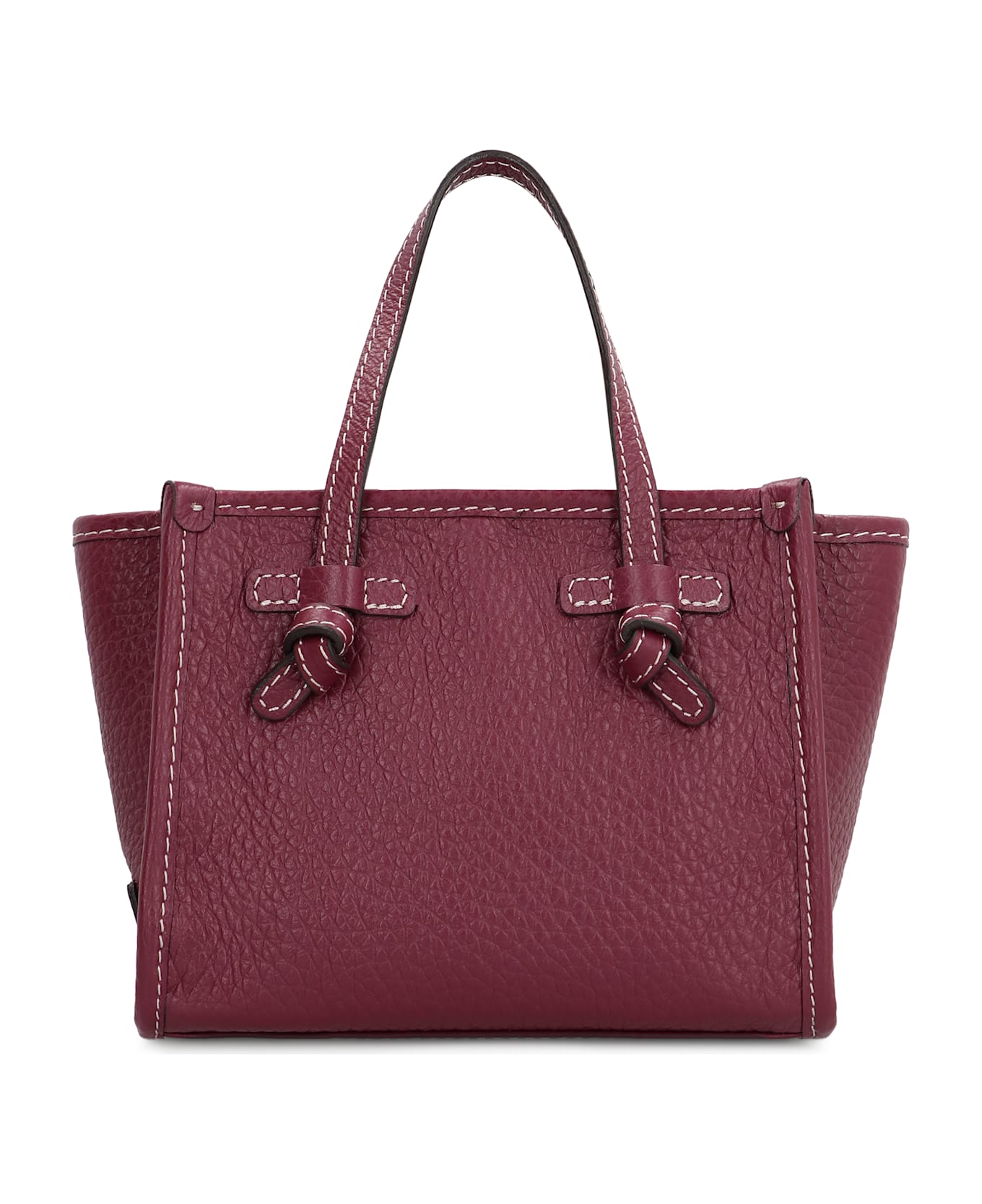 Gianni Chiarini Miss Marcella Leather Mini Handbag - Red-purple or grape