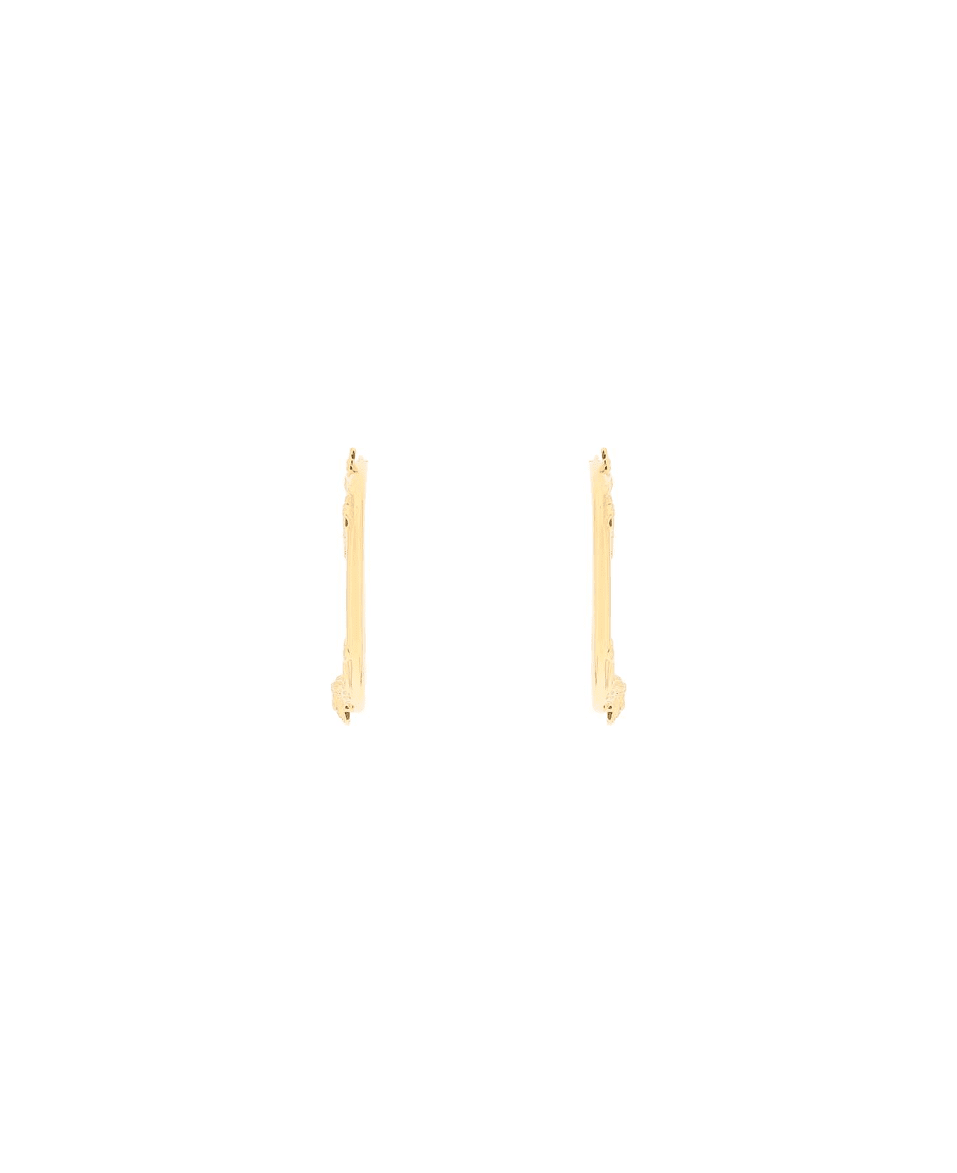 Versace Virtus Hoop Earrings - VERSACE GOLD (Gold)