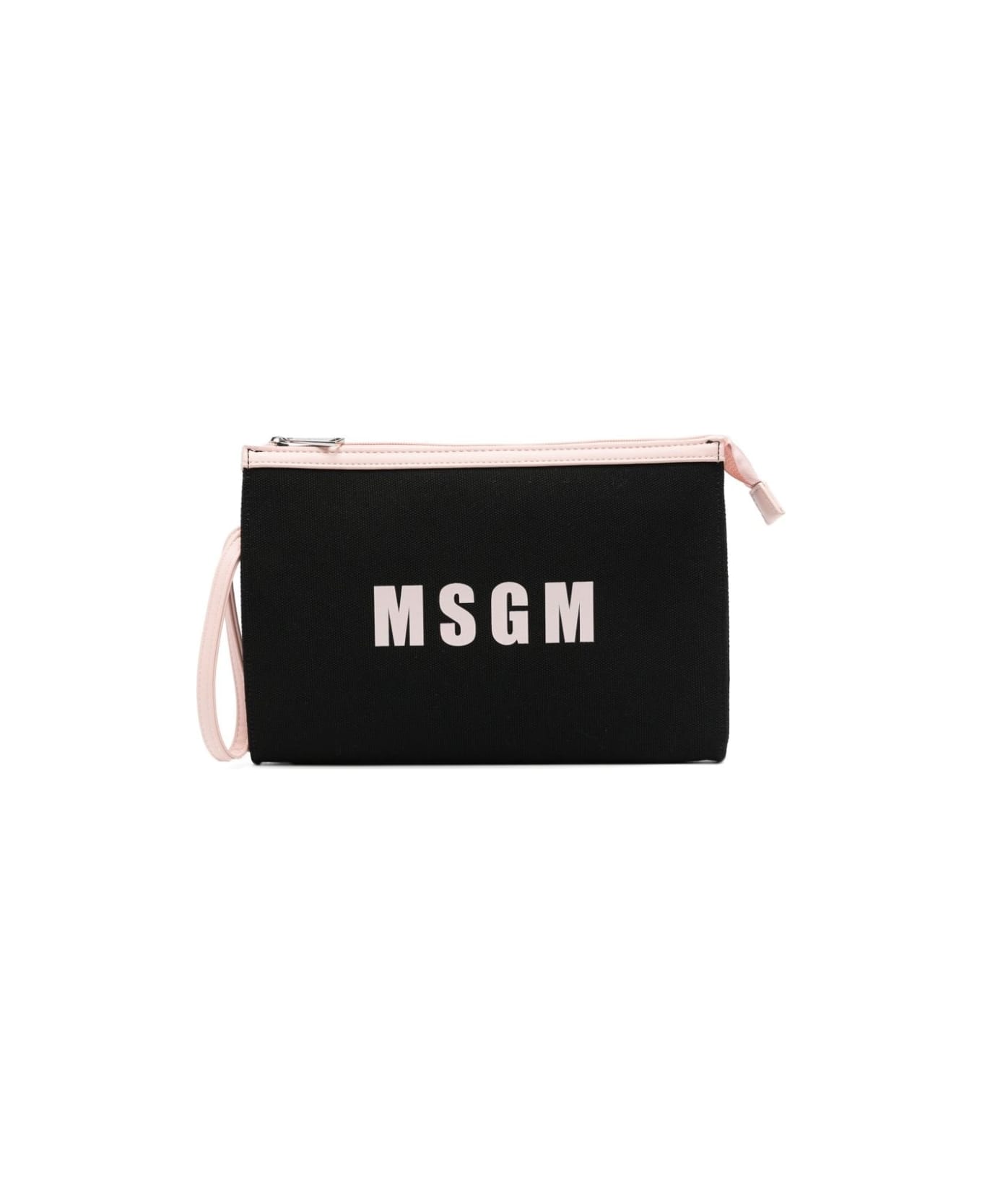 MSGM Pochette Con Logo - Black