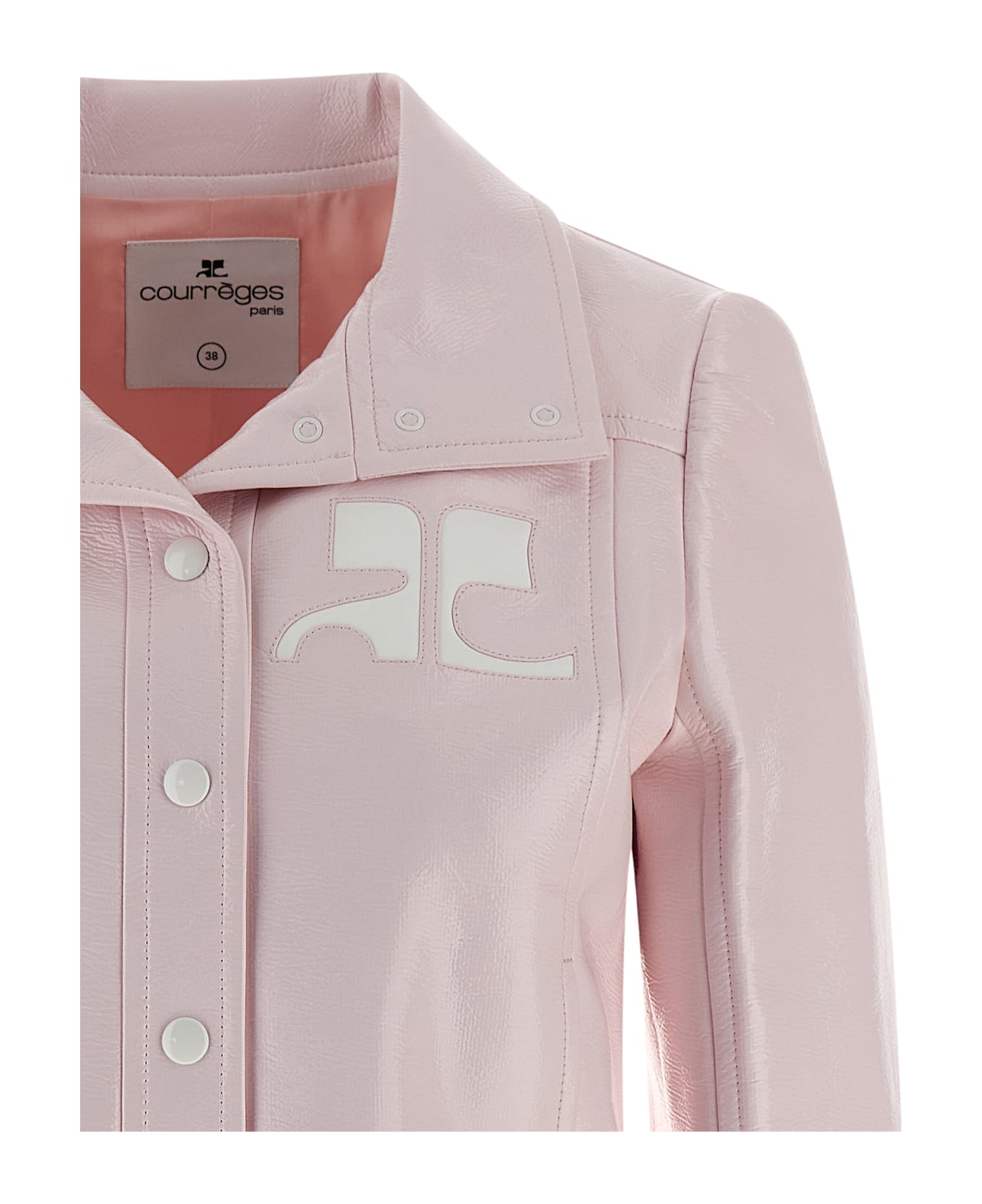 Courrèges 'vinyl' Jacket - Pink