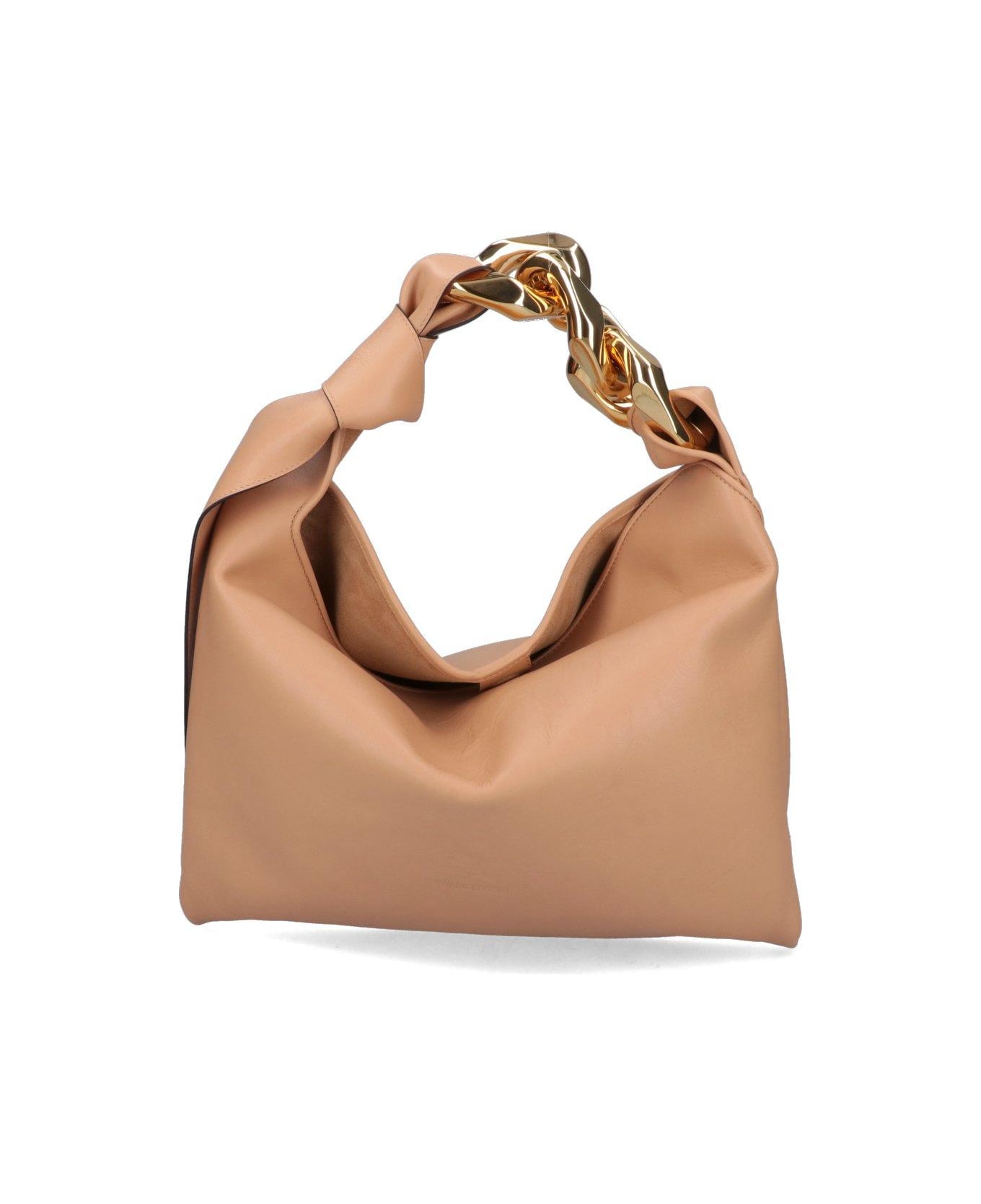 J.W. Anderson Knot Detailed Small Chain Shoulder Bag - Bianco