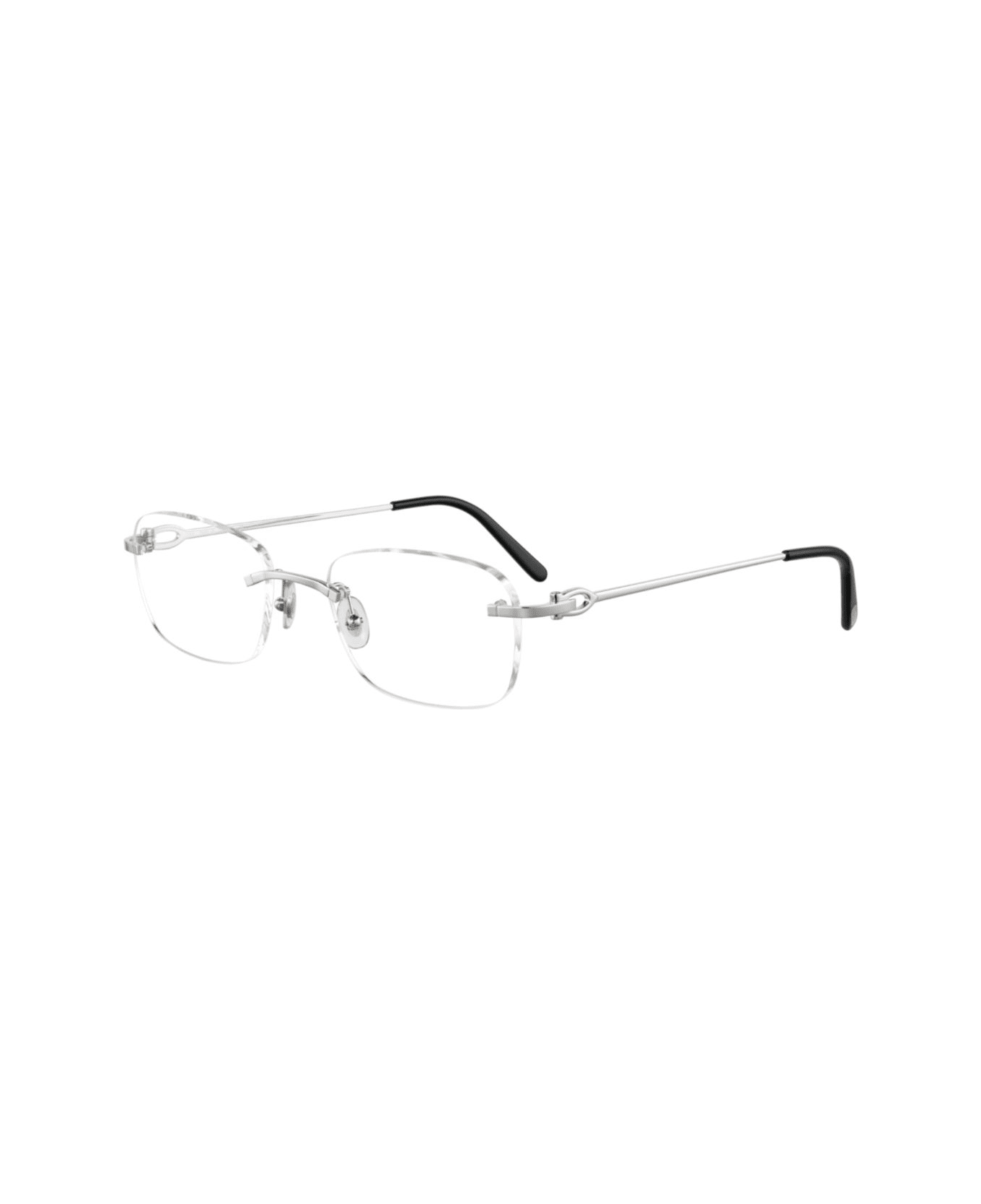 Cartier Eyewear Ct0050o-002silver-silver-transparent - SILVER-SILVER-TRANSPARENT