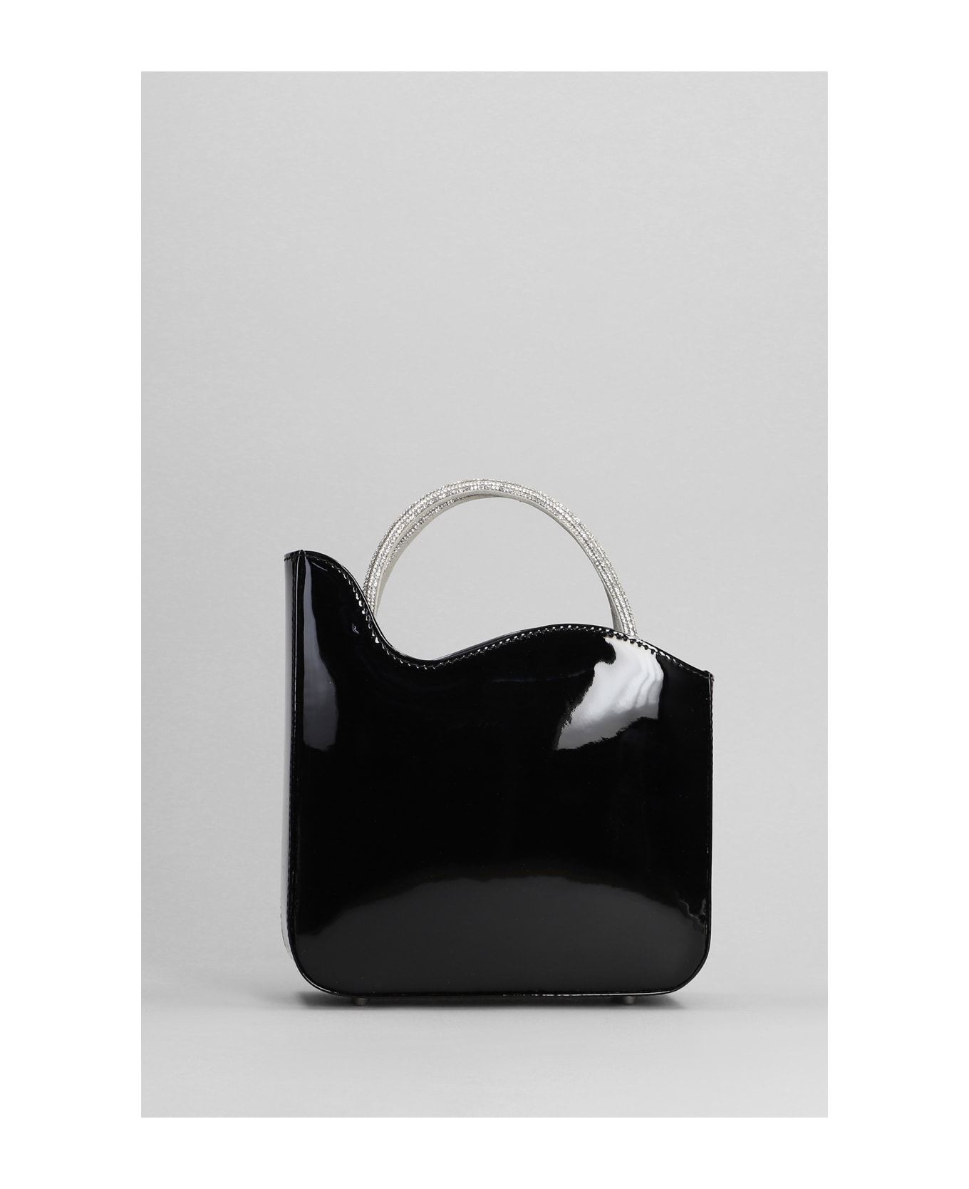 Le Silla Ivy Shoulder Bag In Black Patent Leather - black トートバッグ
