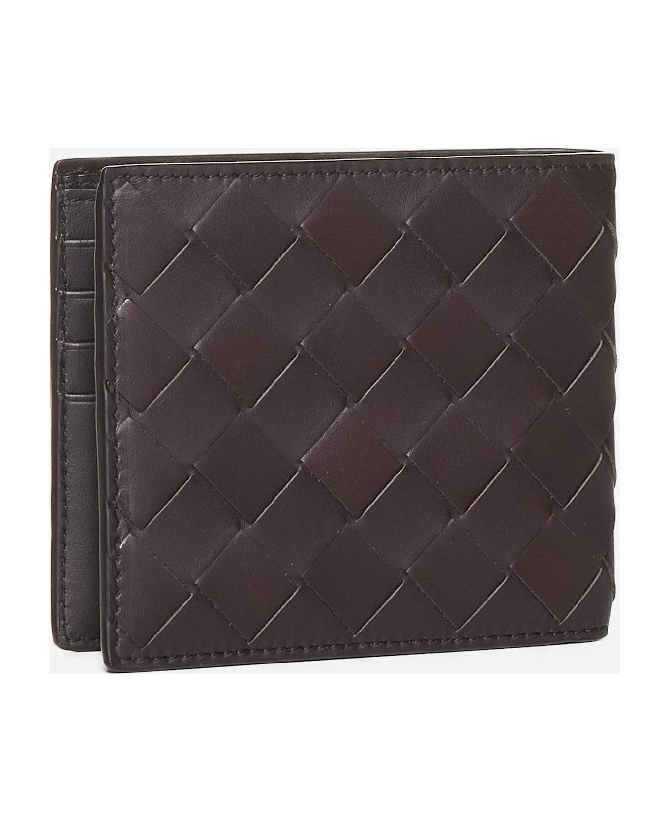 Bottega Veneta Intrecciato Leather Bifold Wallet - Fondant-silver