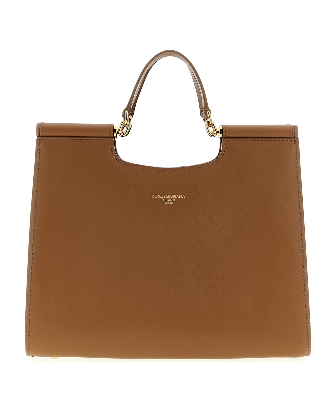 Dolce 
Gabbana Small 
sicily
 Shopping Bag - Brown