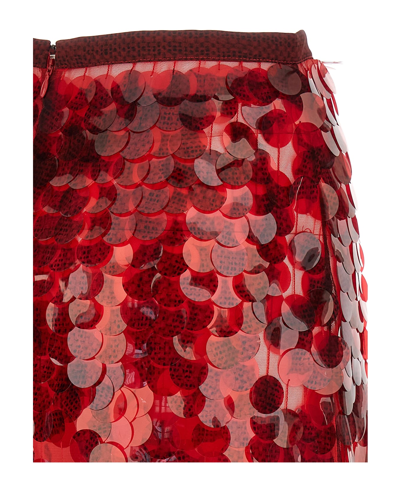 Fabiana Filippi Sequin Skirt - Red