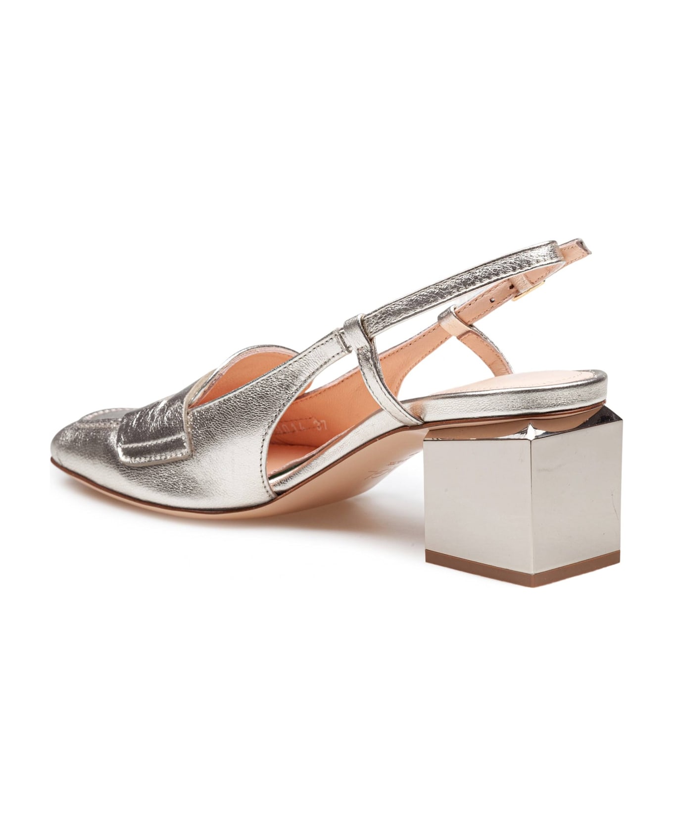 AGL Angie Angie Classic Moccasin In Metallic Effect Leather, Gold Color - GOLD/SAND
