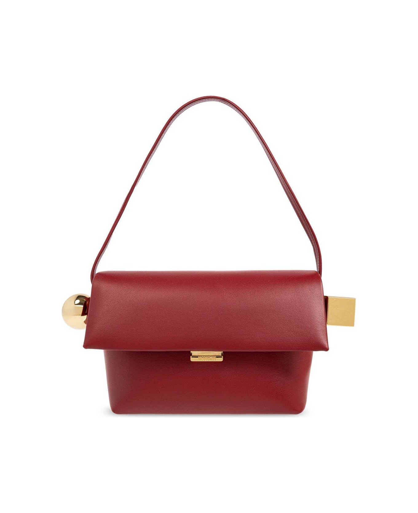 Jacquemus Le Rond Carré Logo Detailed Shoulder Bag - Red