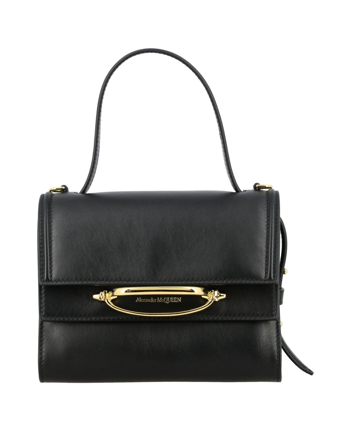 Alexander McQueen Leather Handbag - Black
