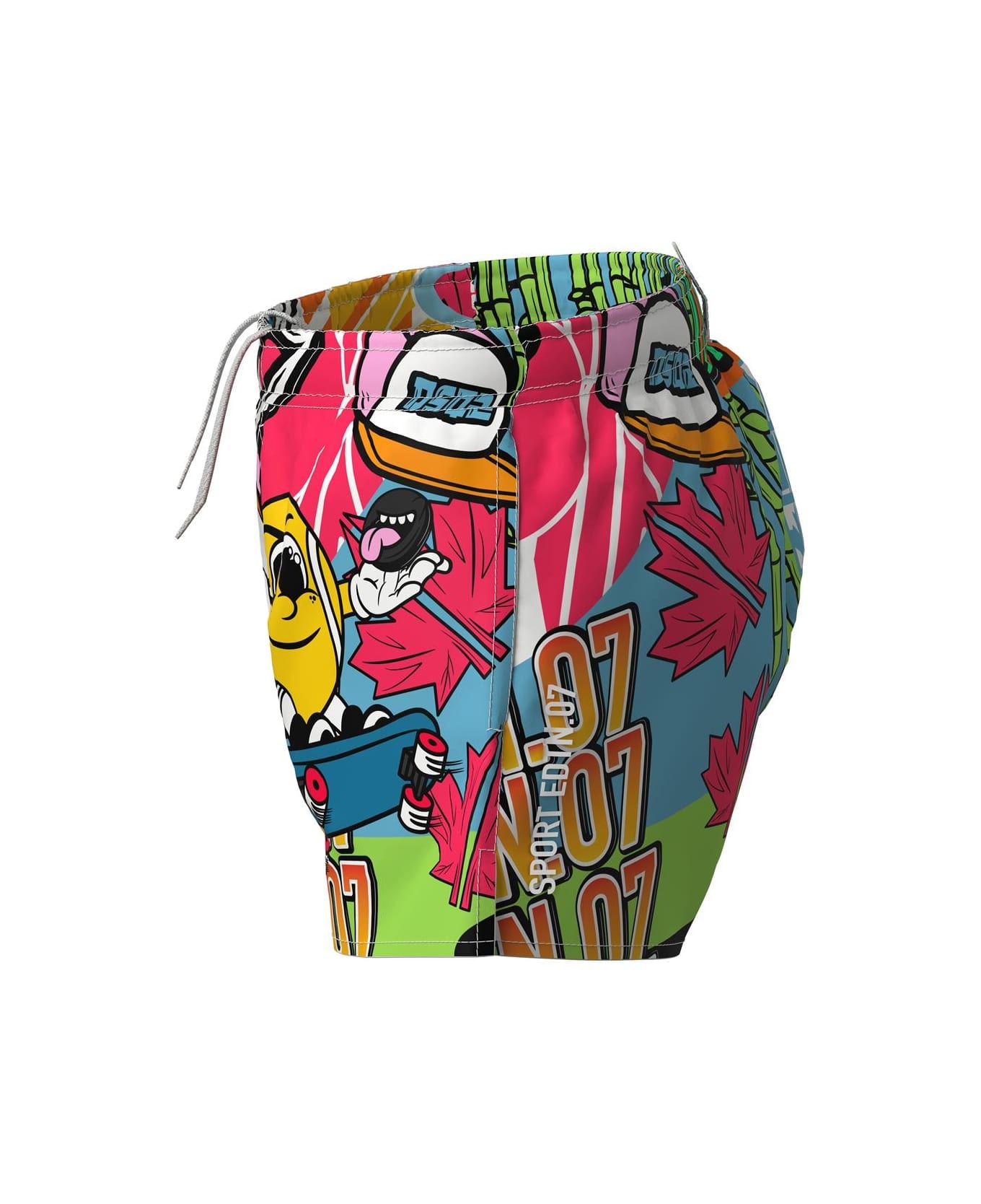 Dsquared2 Swimsuit With Print - Multicolor