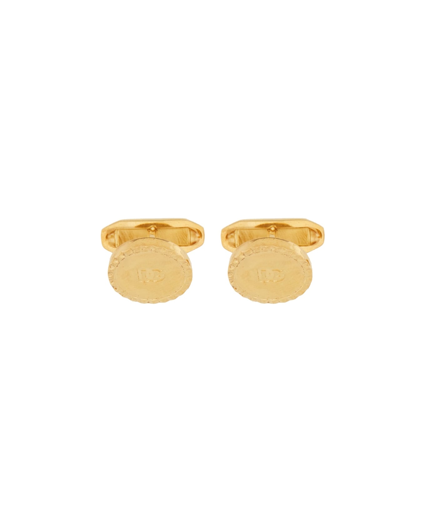 Dolce & Gabbana Cufflinks With Logo - GOLD