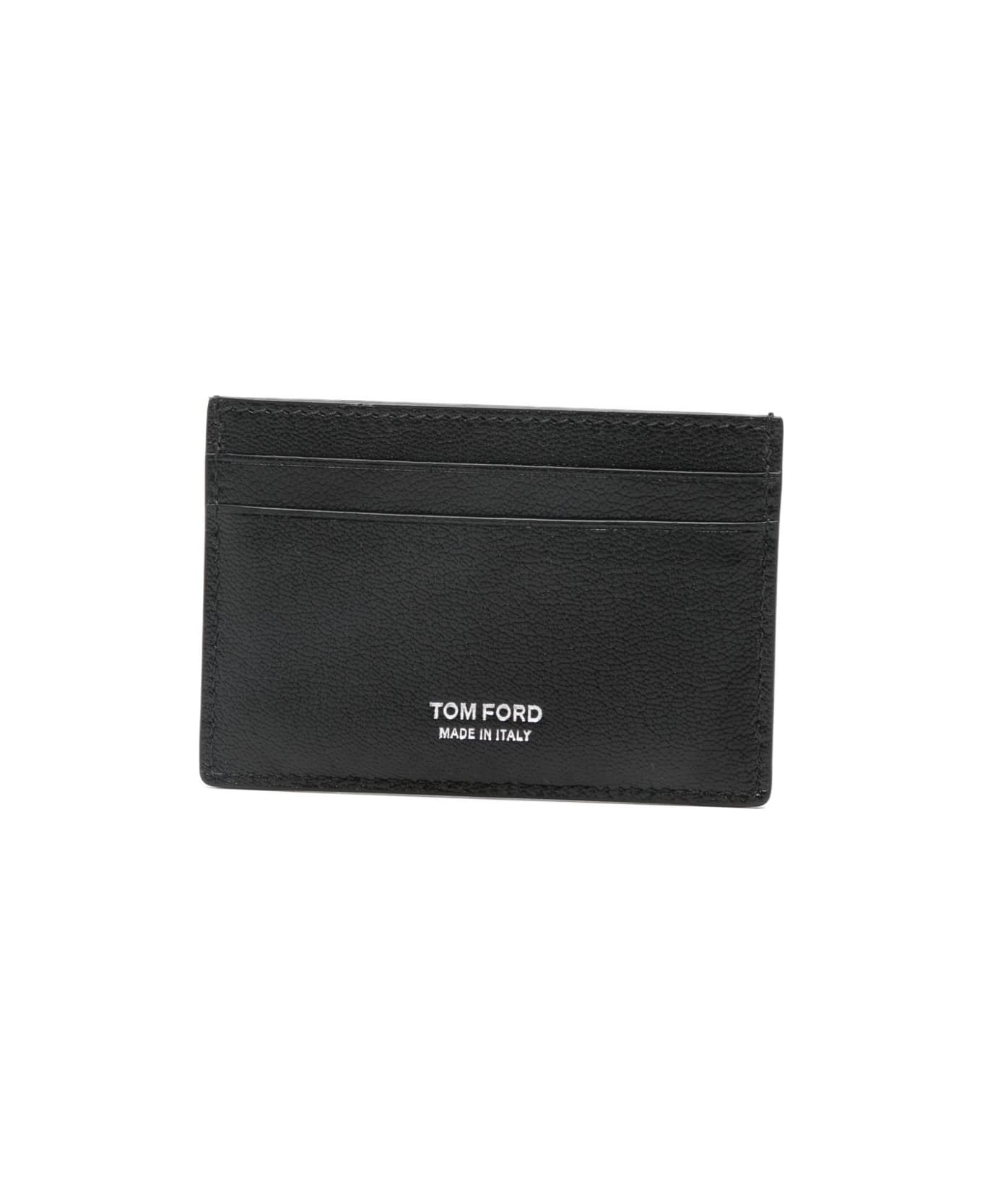 Tom Ford Leather Credit Card Case - Black