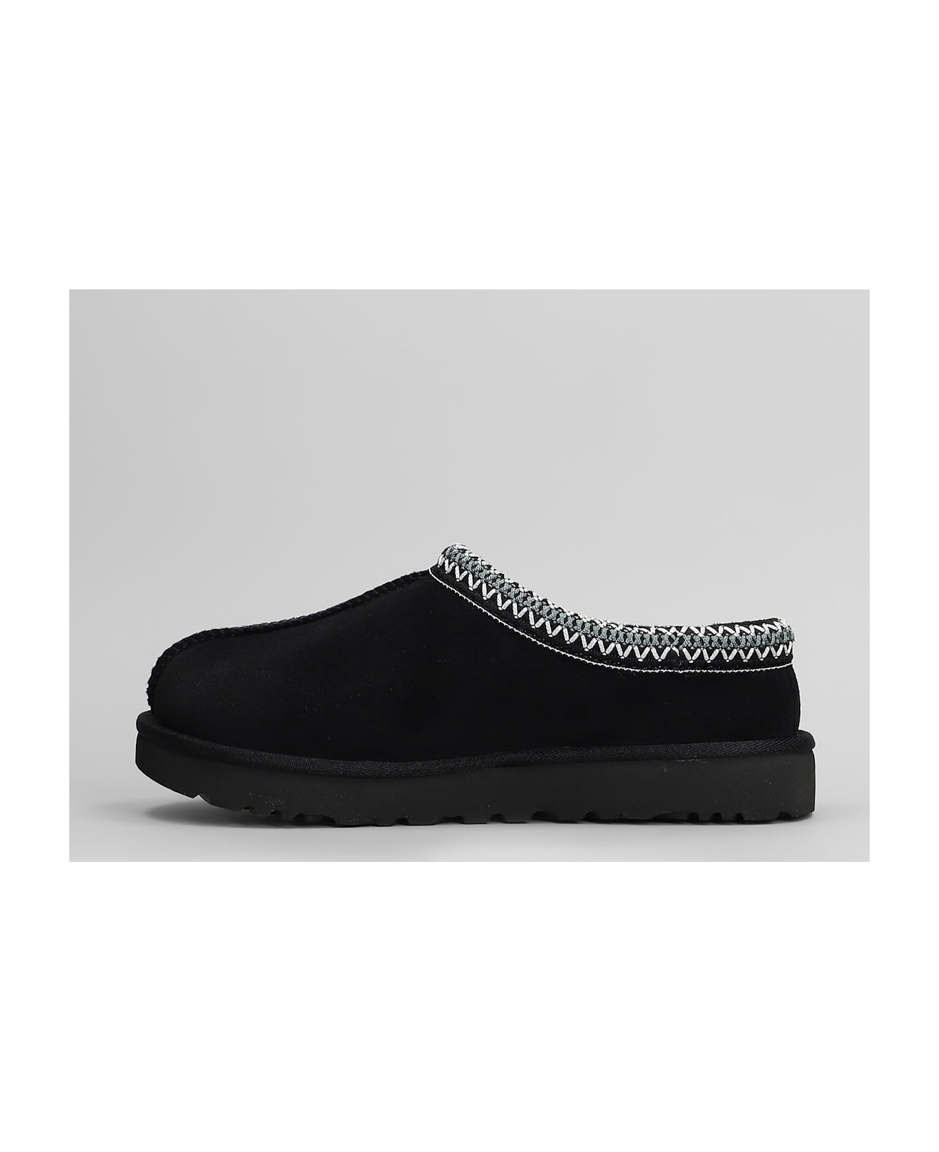UGG Tasman Slipper-mule In Black Suede - black