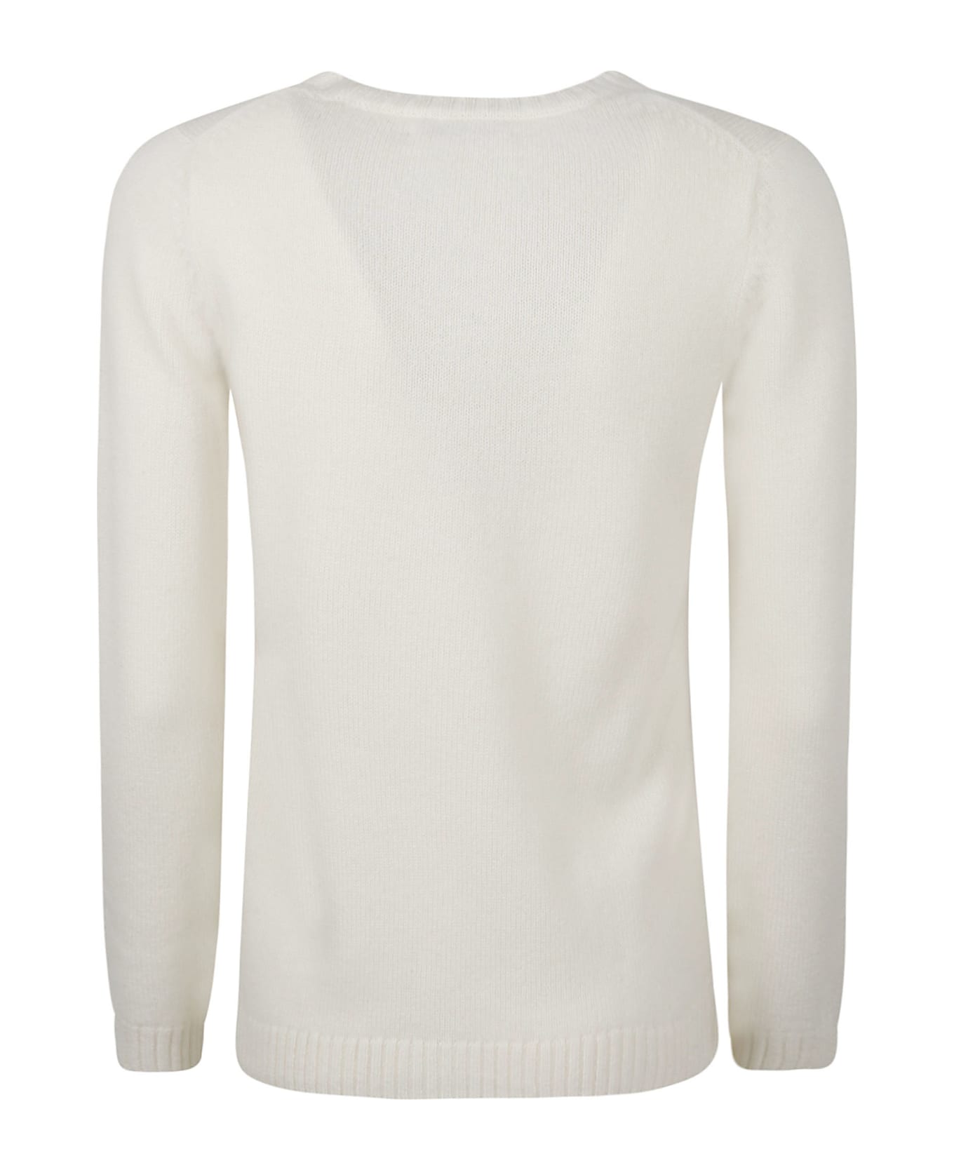 Be You Round Neck Sweater - White