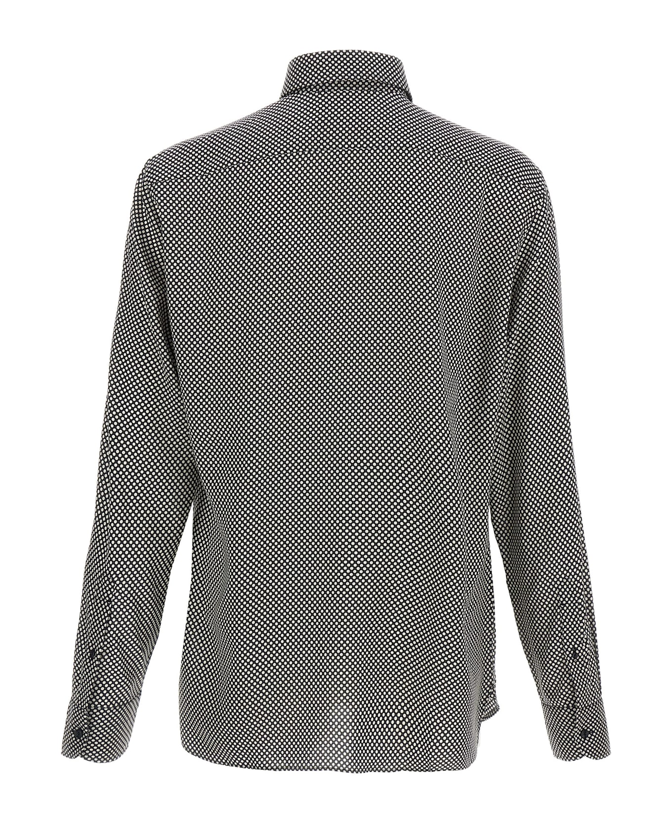 Tom Ford Polka Dot Shirt - White/Black