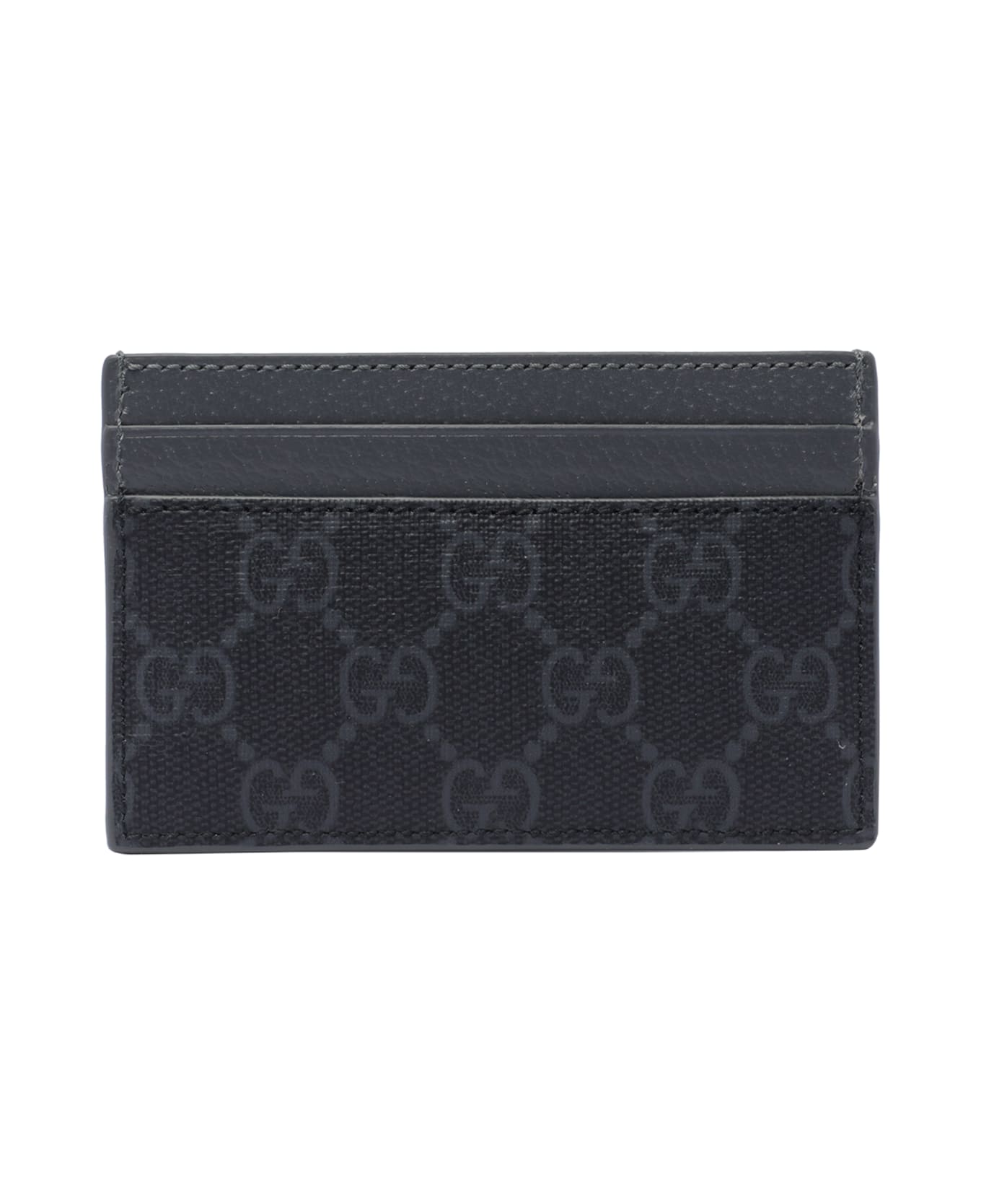 Gucci Gg Monogram Cards Holder - Black