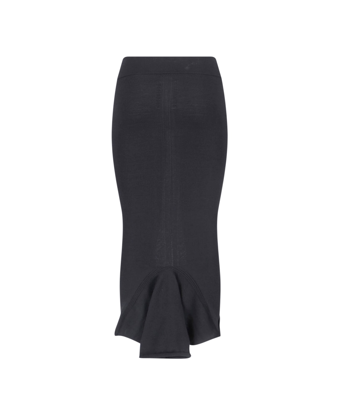 Rick Owens 'calf Dauphine' Maxi Sheath Skirt - Black  