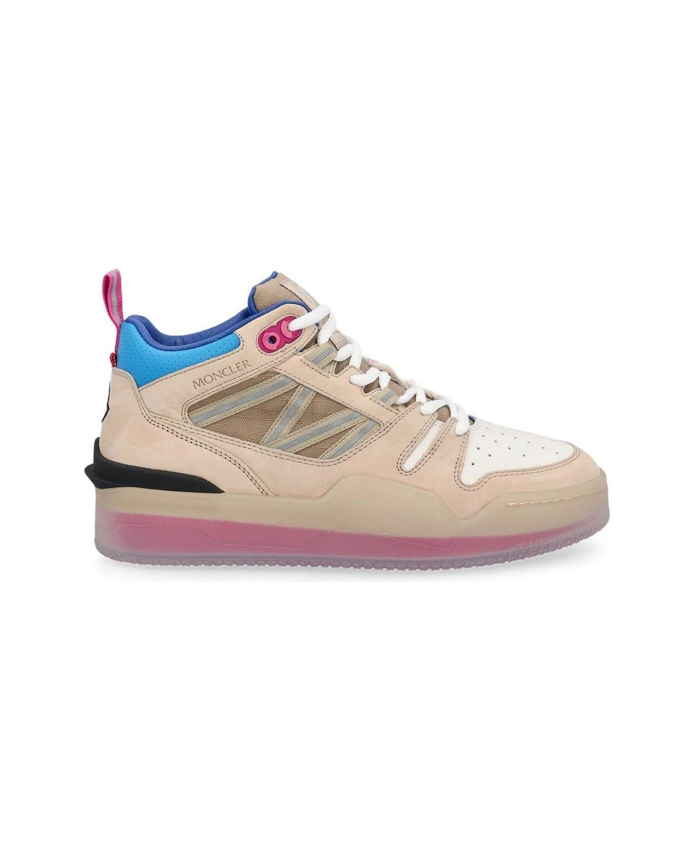 Moncler Pivot High Top Sneakers - Pink スニーカー
