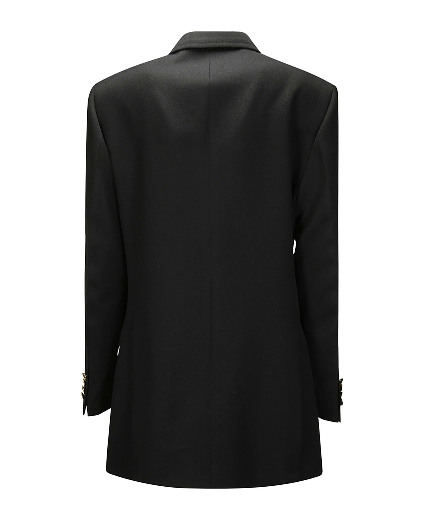 Victoria Beckham Button Detail Double Breasted Jacket - BLACK