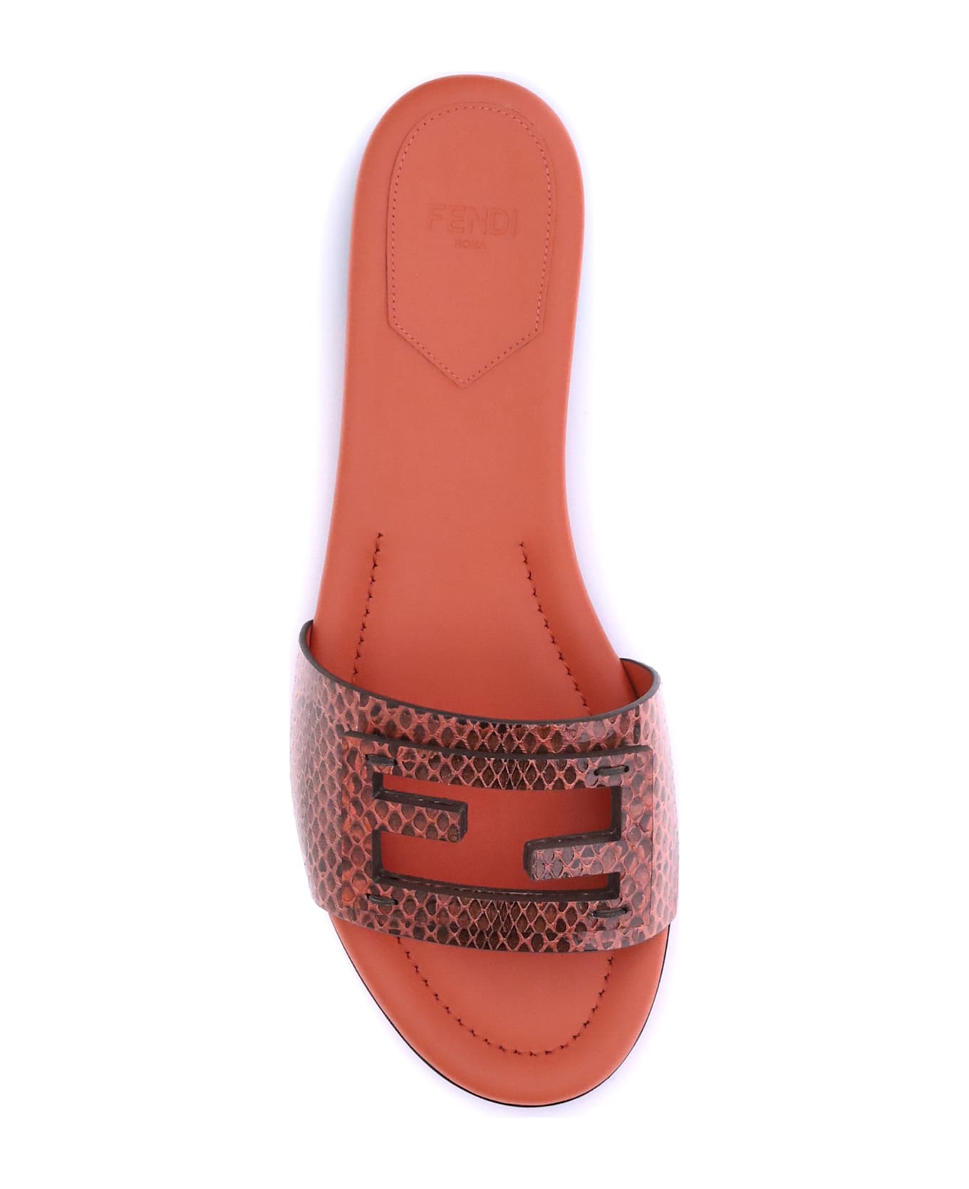 Fendi Python Print Sandals