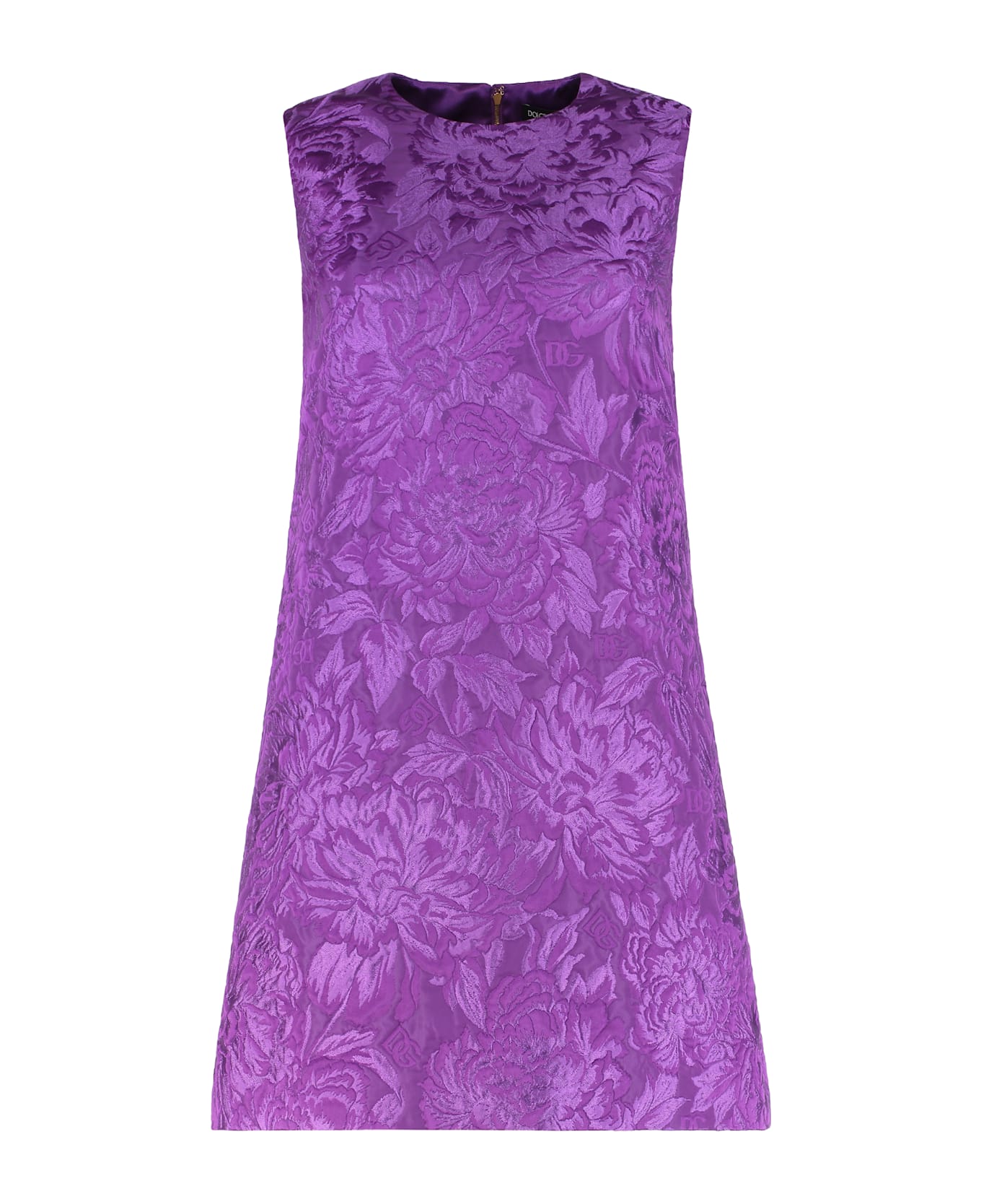Dolce 
Gabbana Jaquard Mini Dress - purple