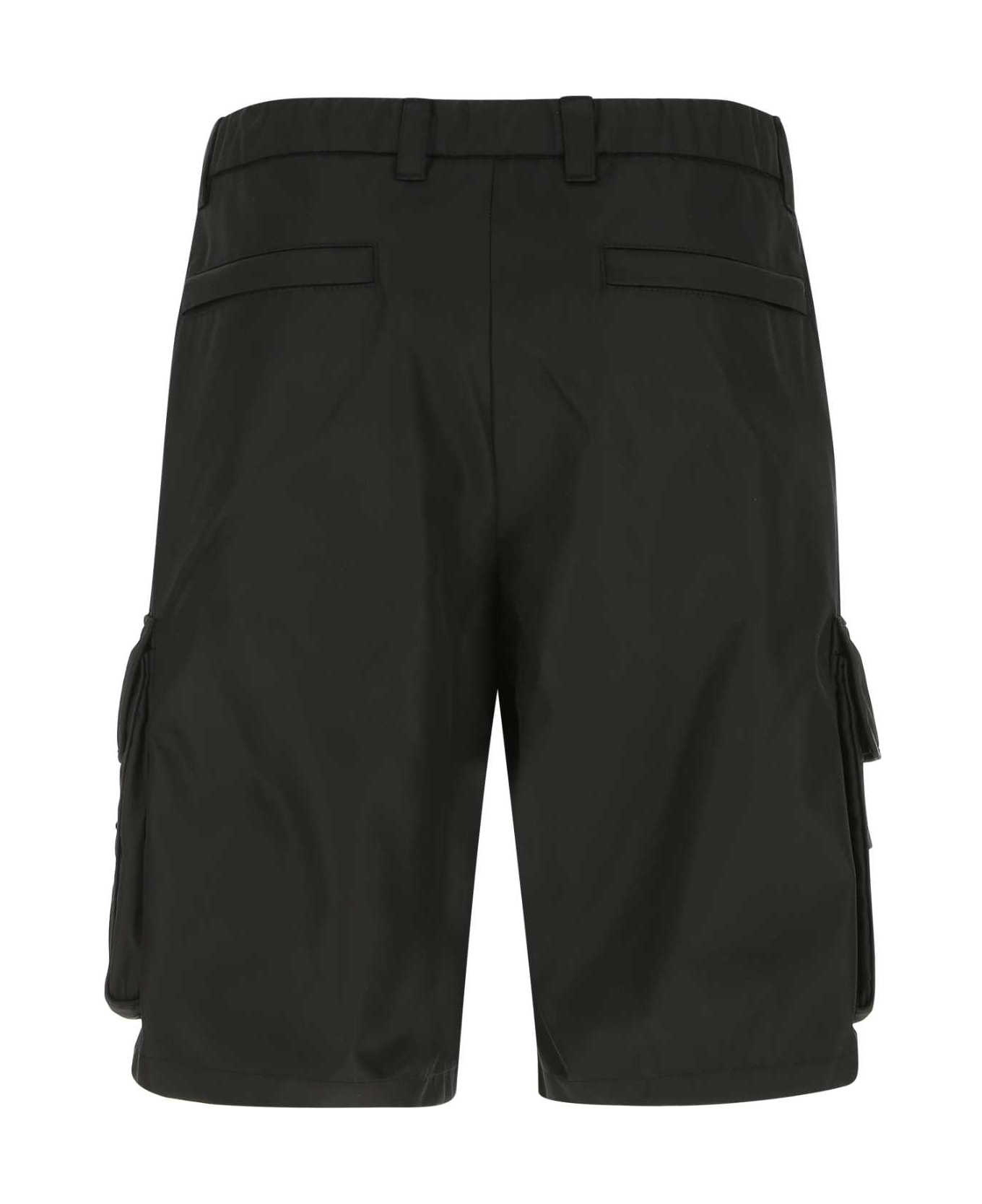 Prada Black Re-nylon Bermuda Shorts - F0002