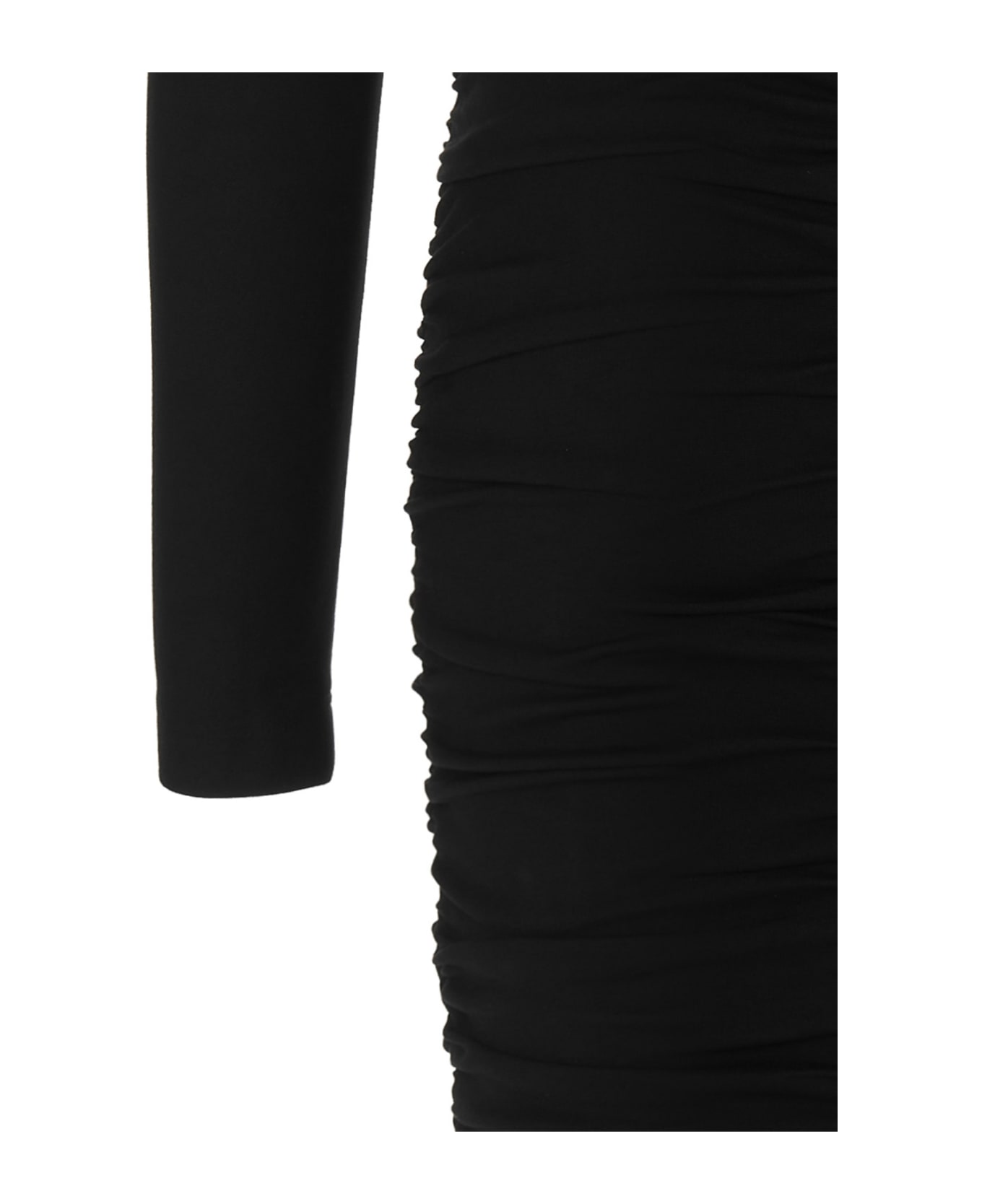 Dolce & Gabbana Cut-out Draped Dress - BLACK