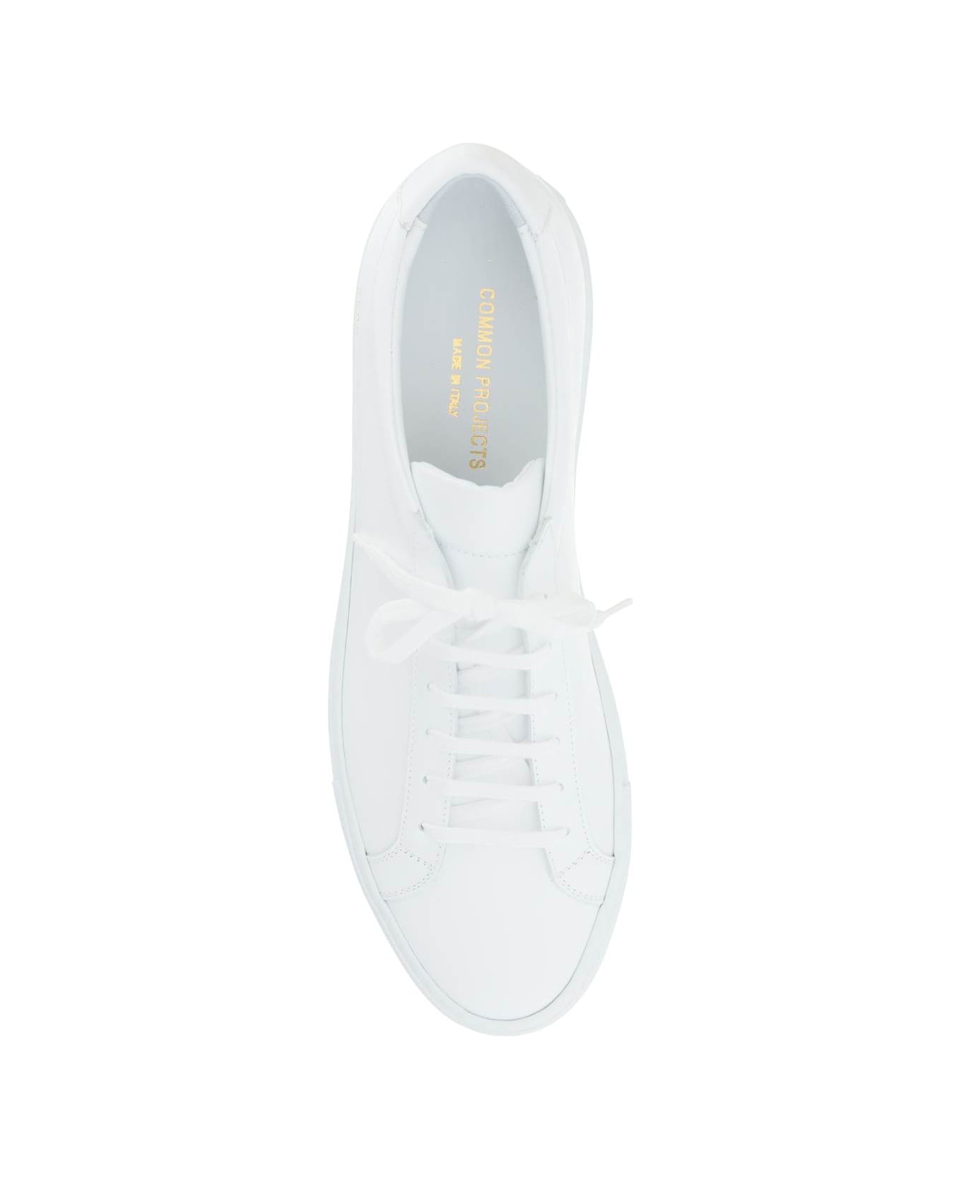 Common Projects Total White 'achilles' Sneakers - White