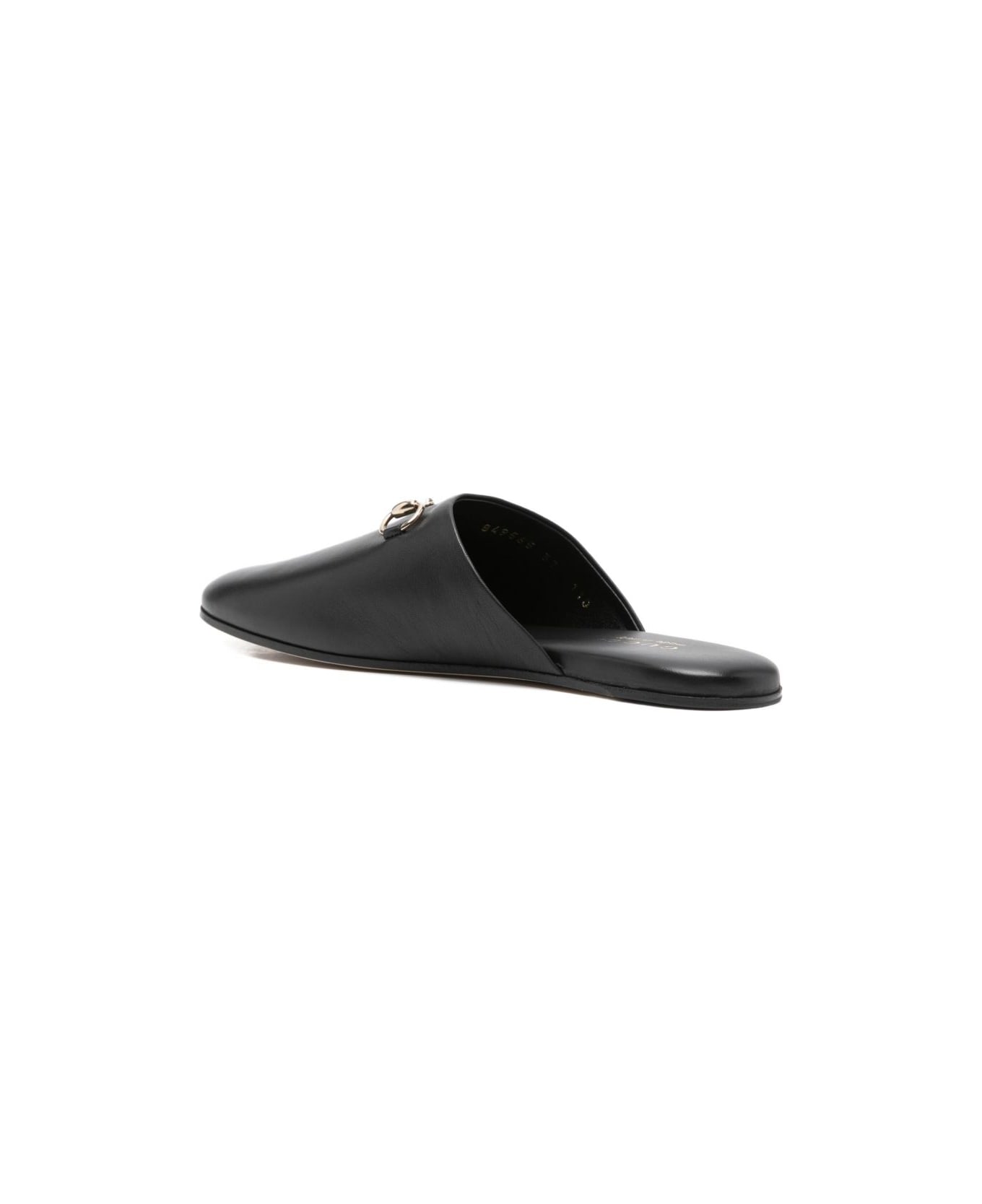Gucci Leather Slippers - Black