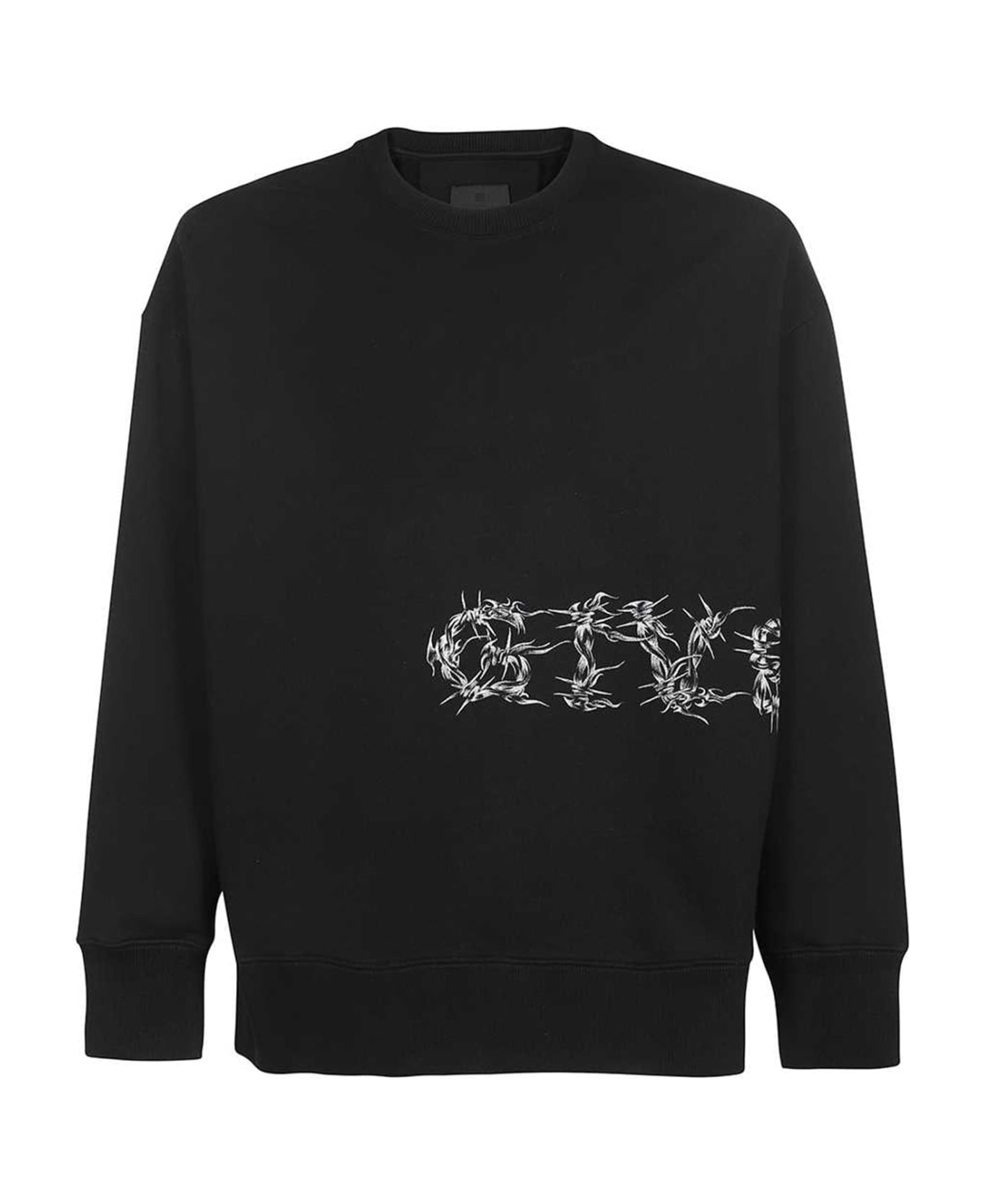 Givenchy Logo Sweartshirt - Black