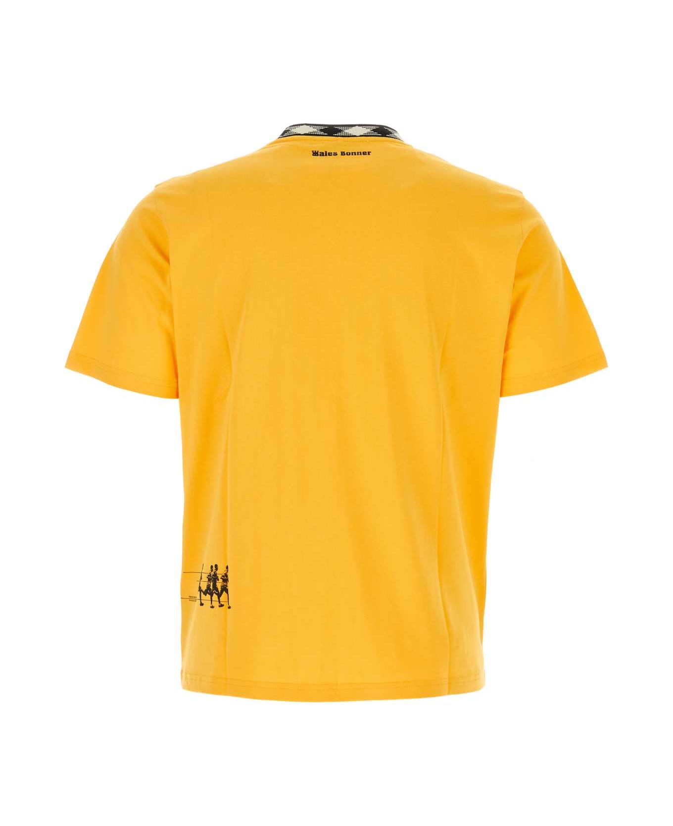 Wales Bonner Yellow Cotton Endurance T-shirt - TURMERIC