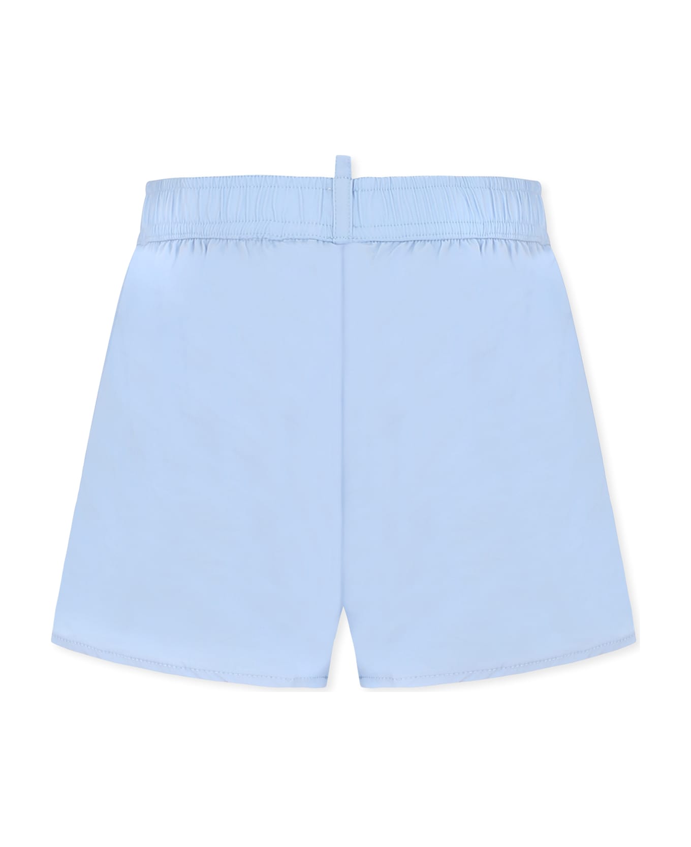 Dsquared2 Light Blue Swim Shorts For Boy With Logo - Light Blue