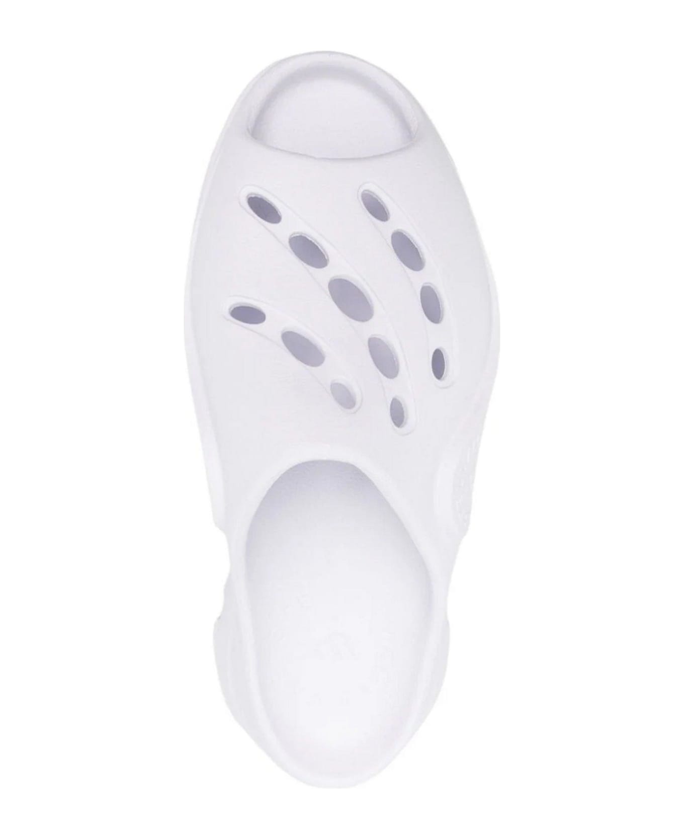 Adidas by Stella McCartney Cut-out Detailed Slip-on Clogs - WHITE サンダル