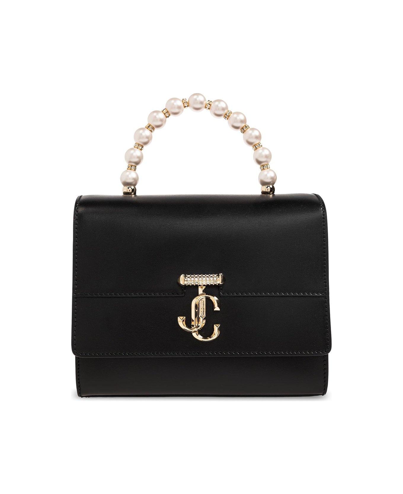 Jimmy Choo Avenue Small Shoulder Bag - Black/light gold