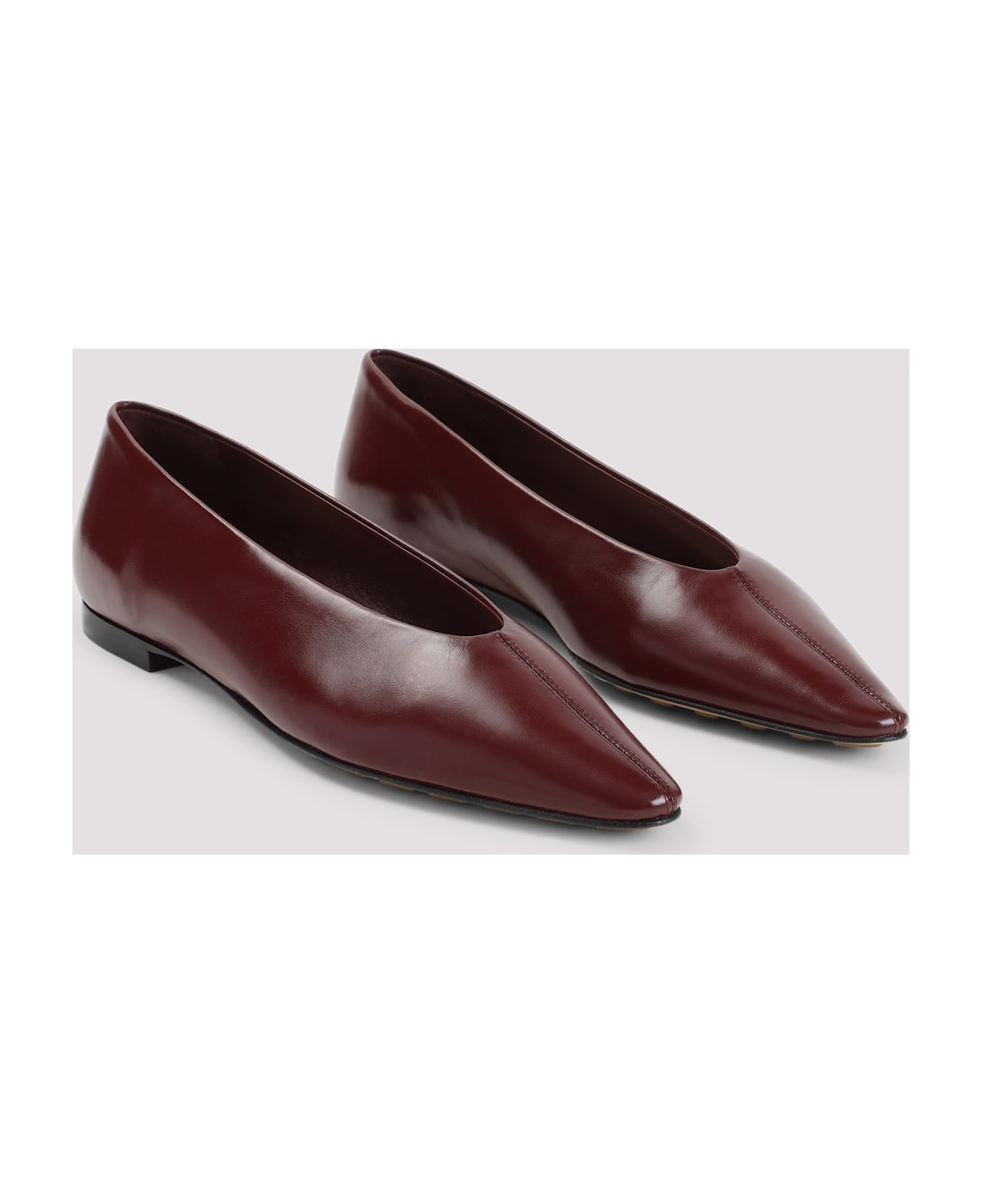 Bottega Veneta Sofia Ballet Flat Ballerinas - Barolo