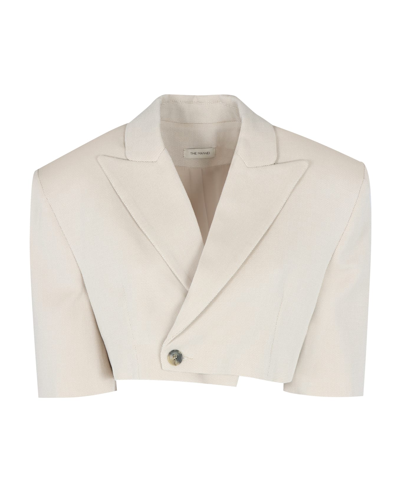 The Mannei Single-breasted One Button Jacket - Ecru
