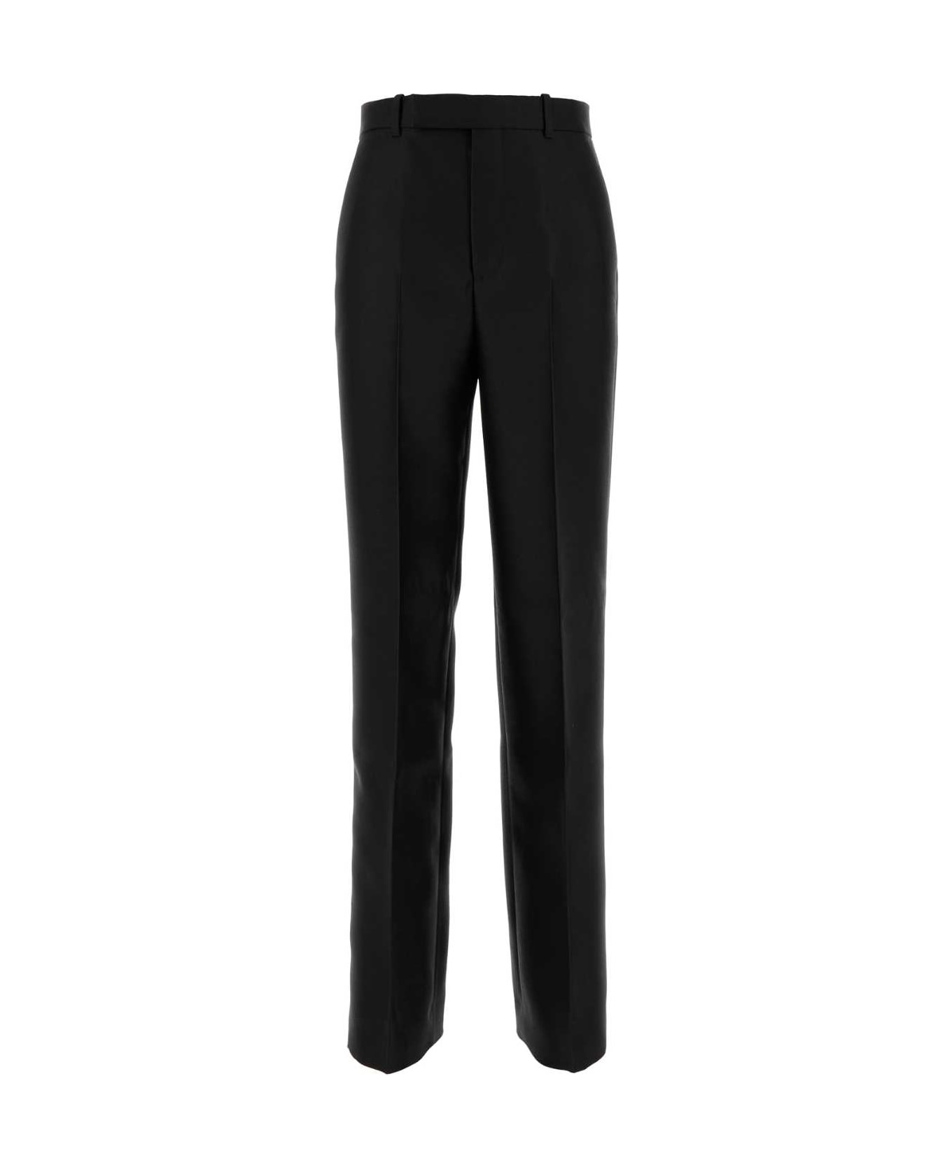 Gucci Black Wool Blend Pant - Black