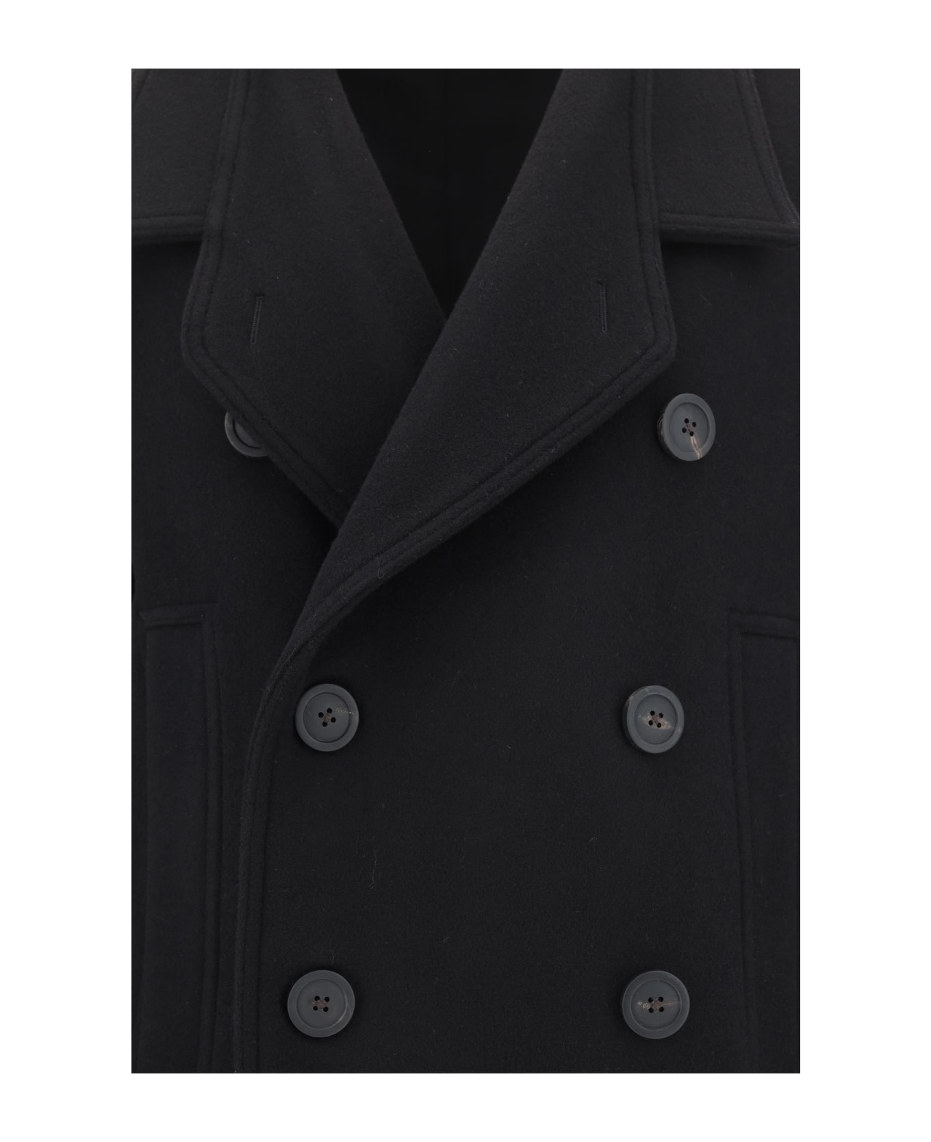 Rick Owens Maxi Double-breasted Coat - Black  