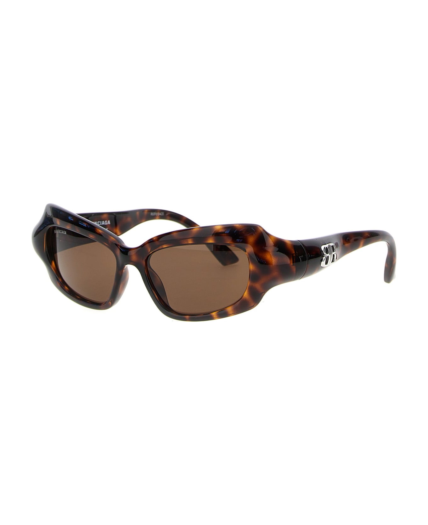 Balenciaga 'palazzo Rectangle' Sunglasses - Brown