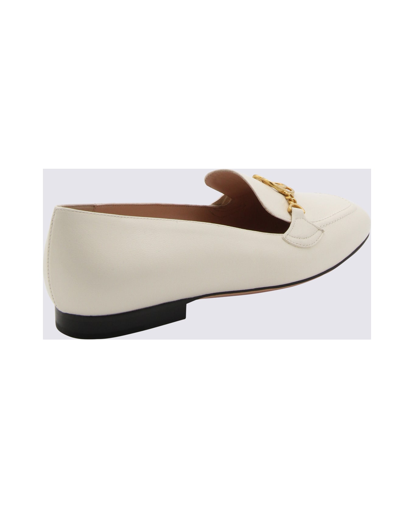 Bally White Leather Obrien Loafers - White