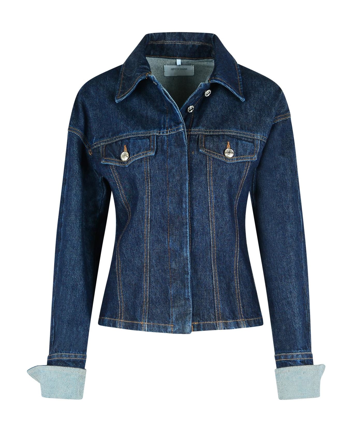 SportMax 
gange
 Blue Denim Jacket - Blue
