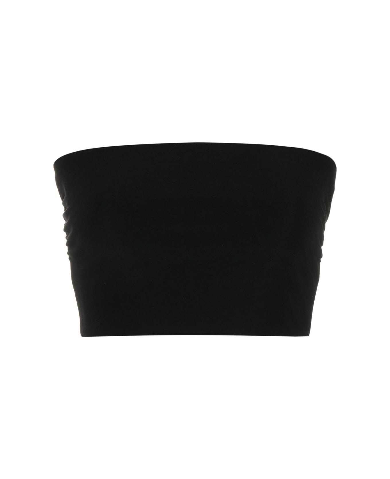Norma Kamali Strapless Cropped Top - Black