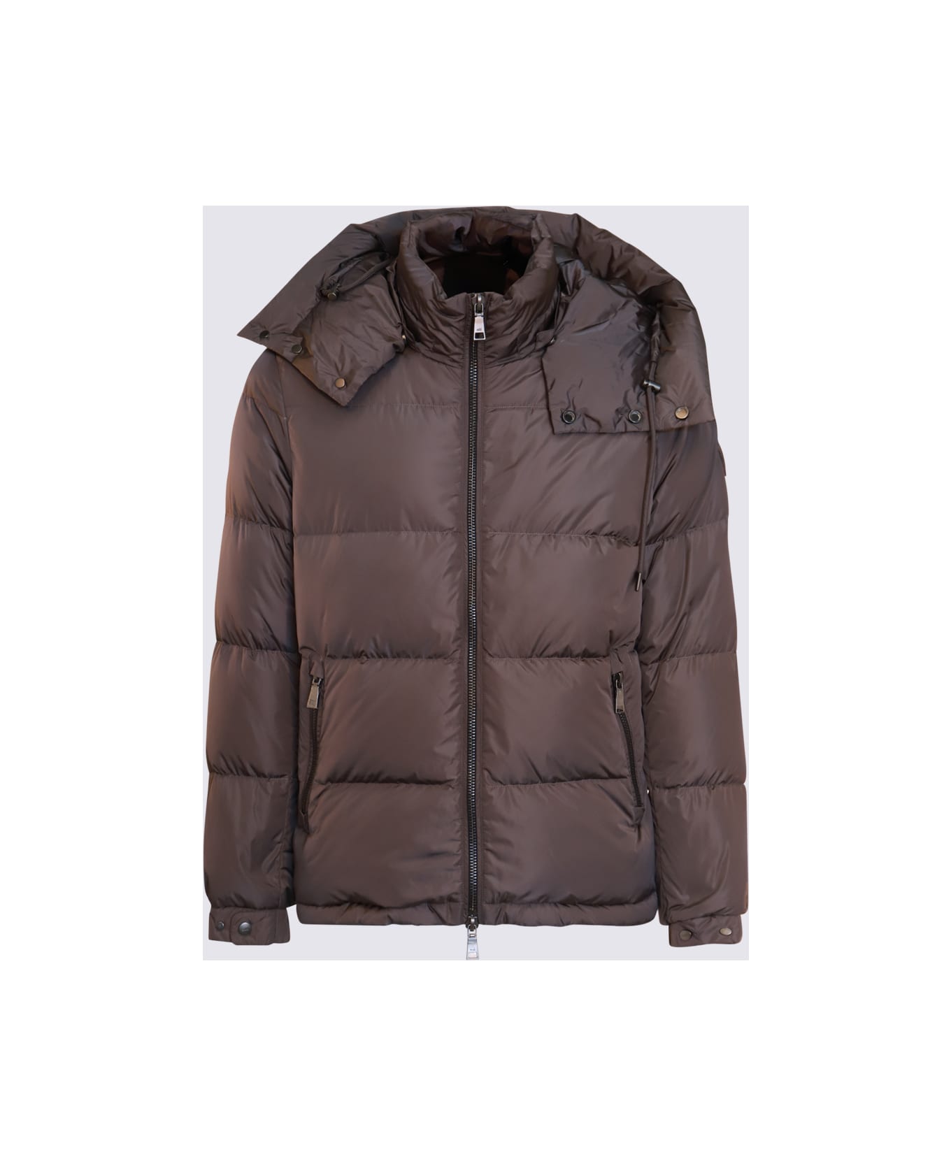 Add Grey Brown Down Jacket - FALESIA