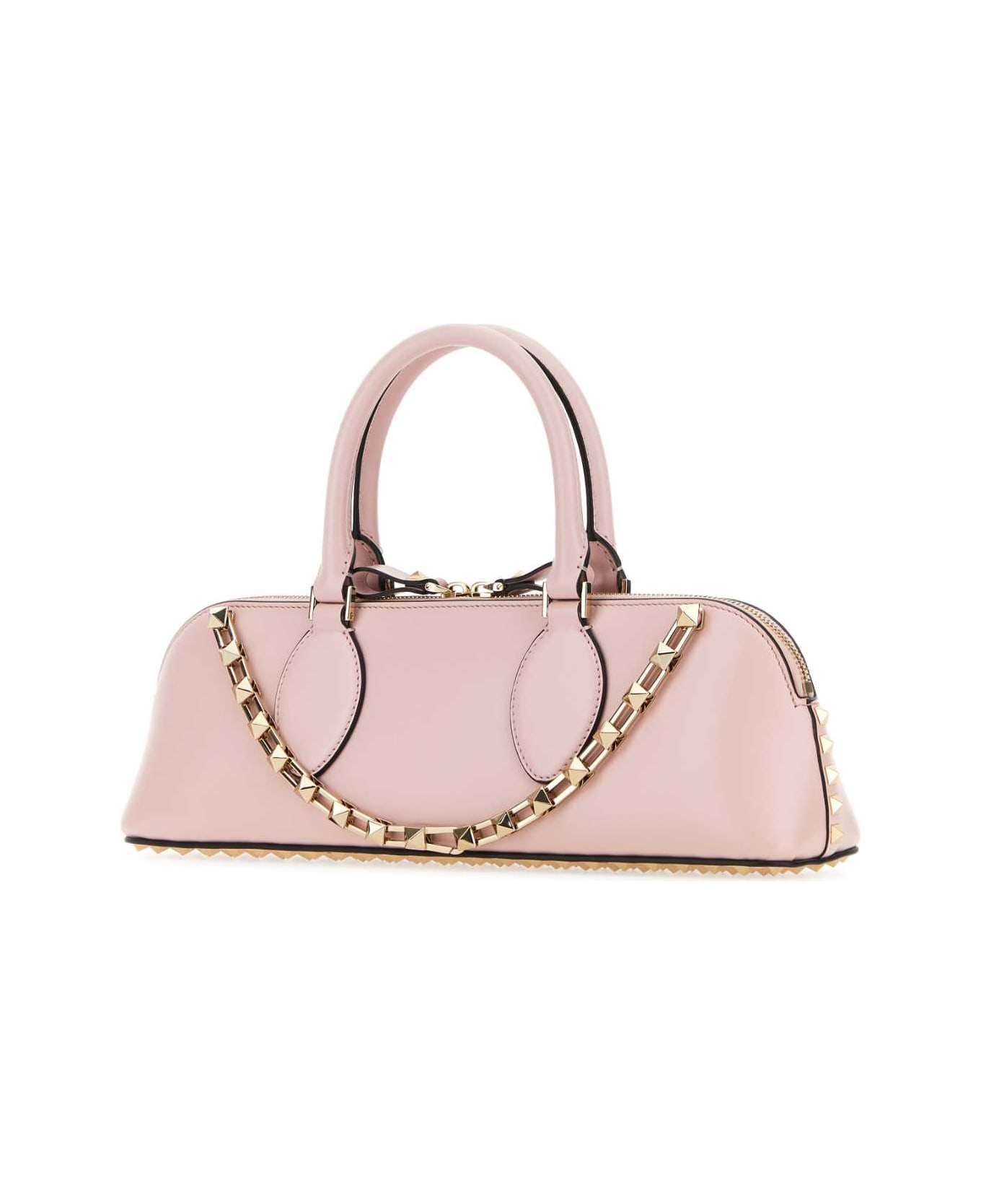Valentino Garavani Pastel Pink Leather Rockstud East-west Handbag - ROSEQUARTZ