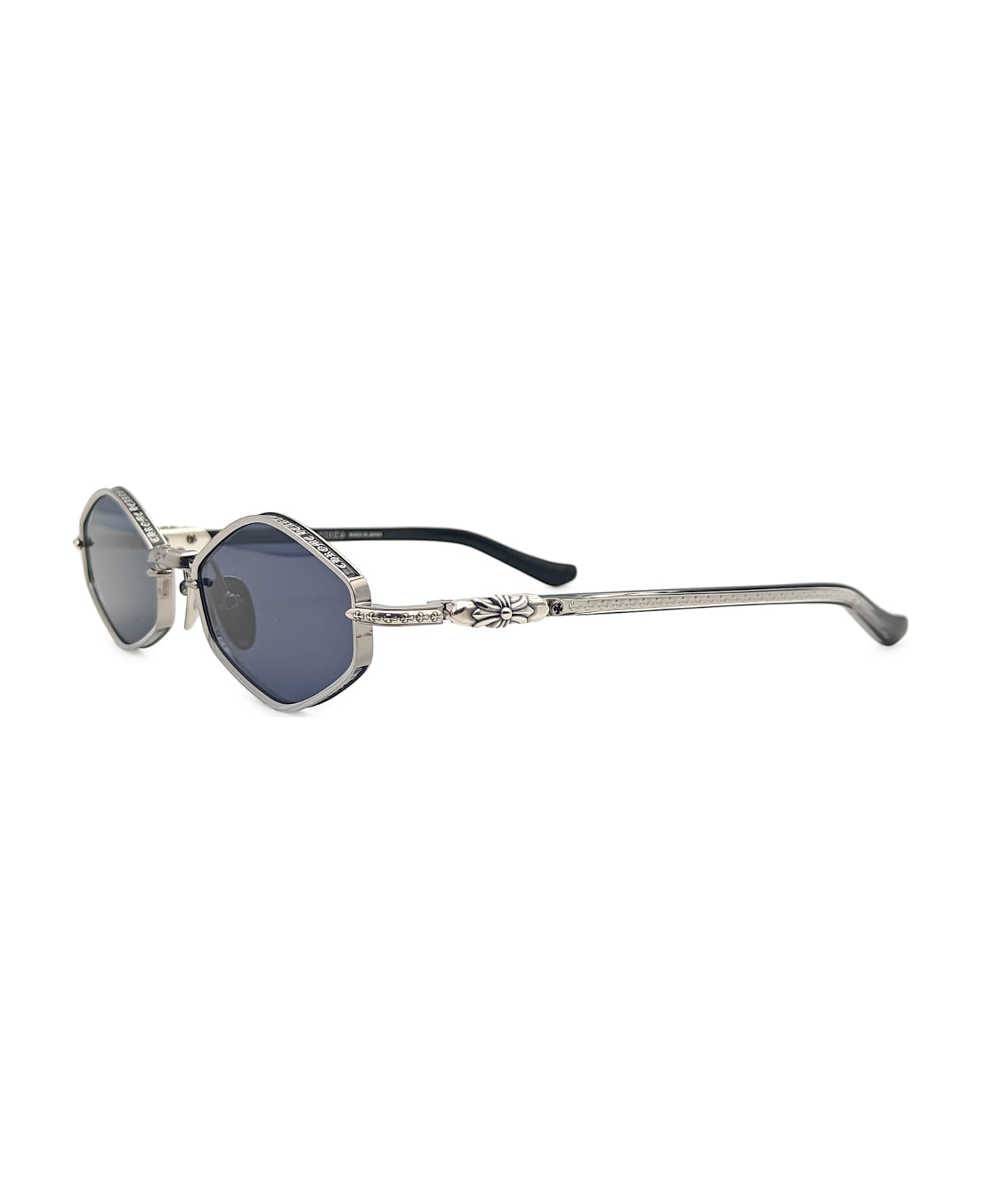 Chrome Hearts Nip Slip - Brushed Alloy / Black Sunglasses - silver/black