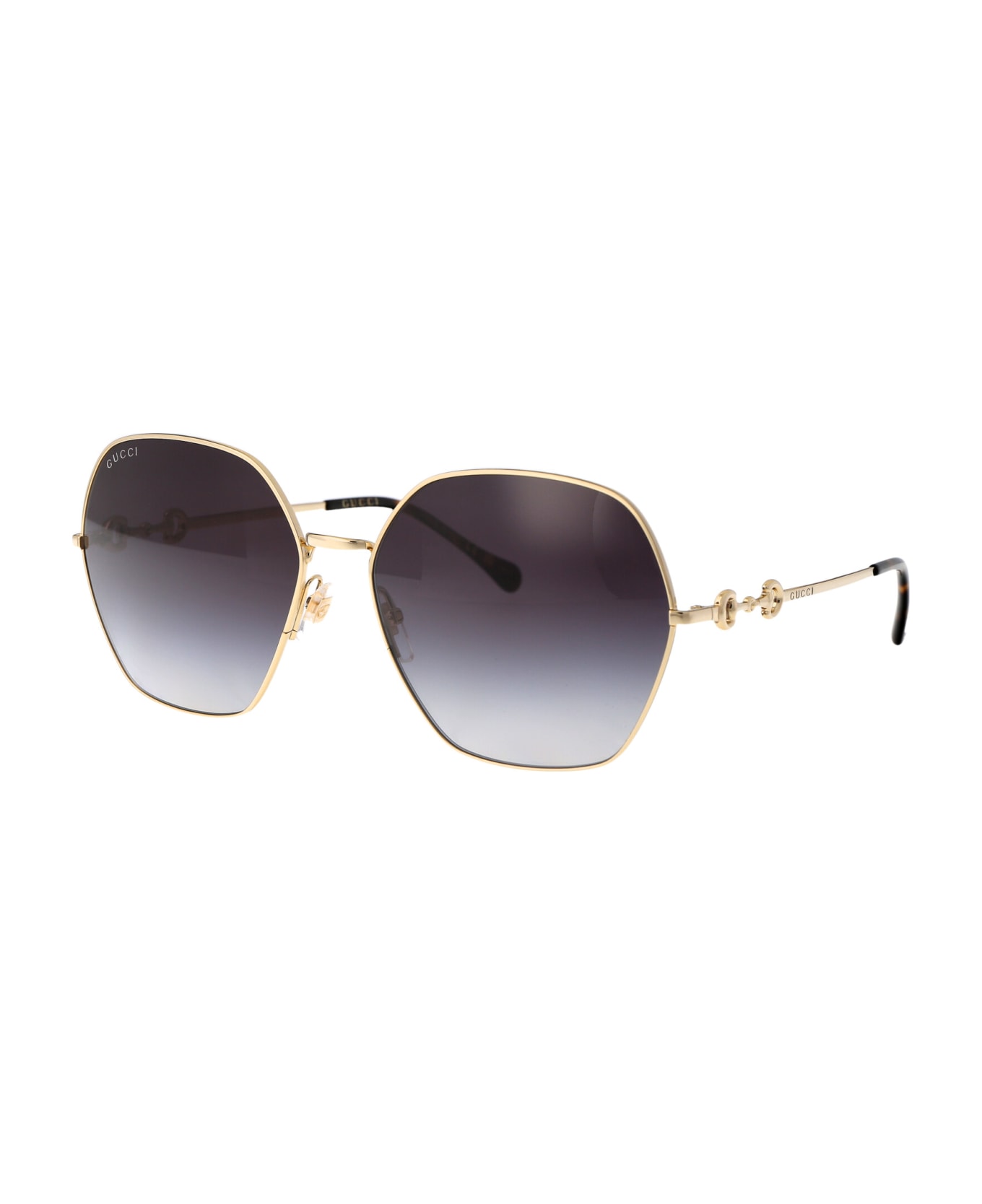 Gucci Eyewear Gg1335s Sunglasses - 001 GOLD GOLD GREY