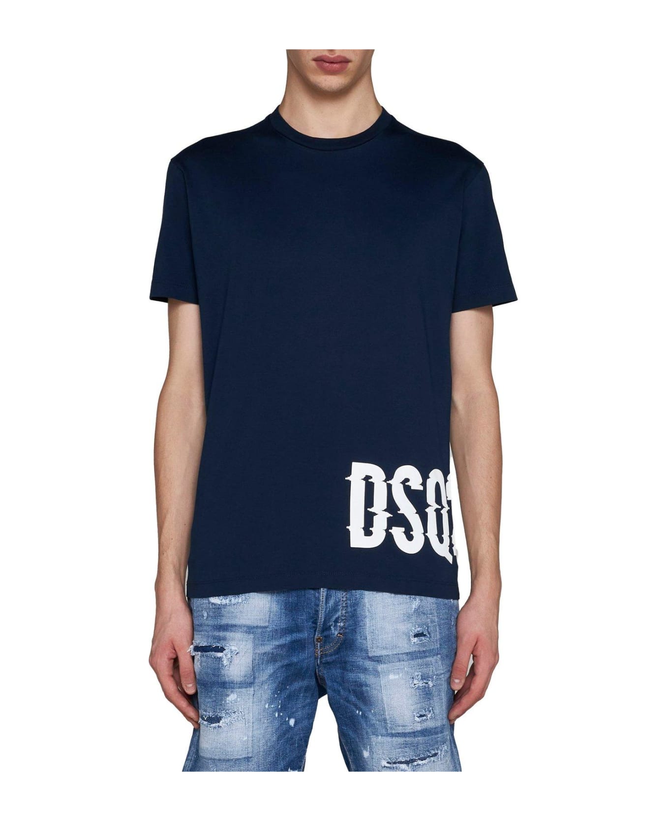 Dsquared2 Logo-printed Crewneck T-shirt - Blue
