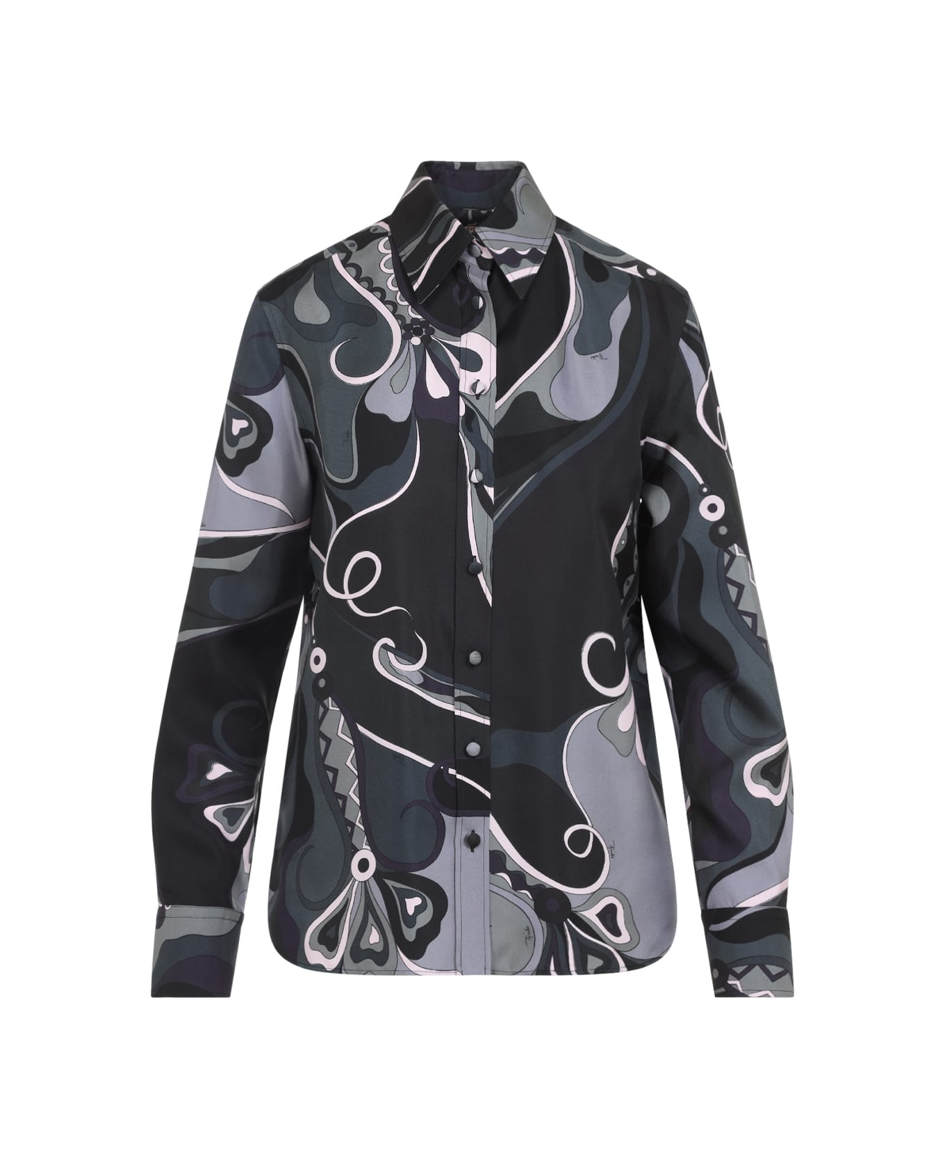 Pucci Silk Shirt - Black Pink