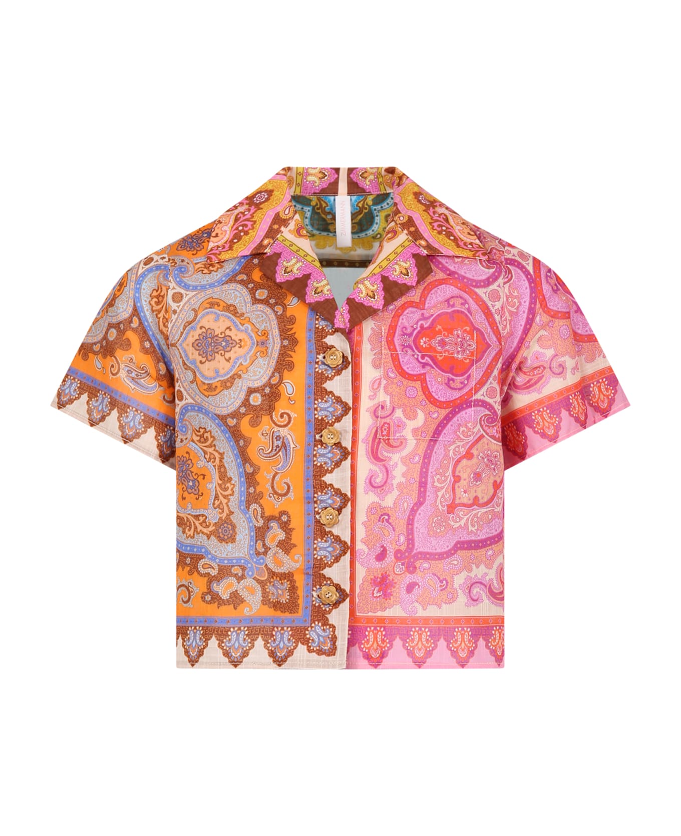 Zimmermann Multicolor Shirt For Girl With Print - Multicolor