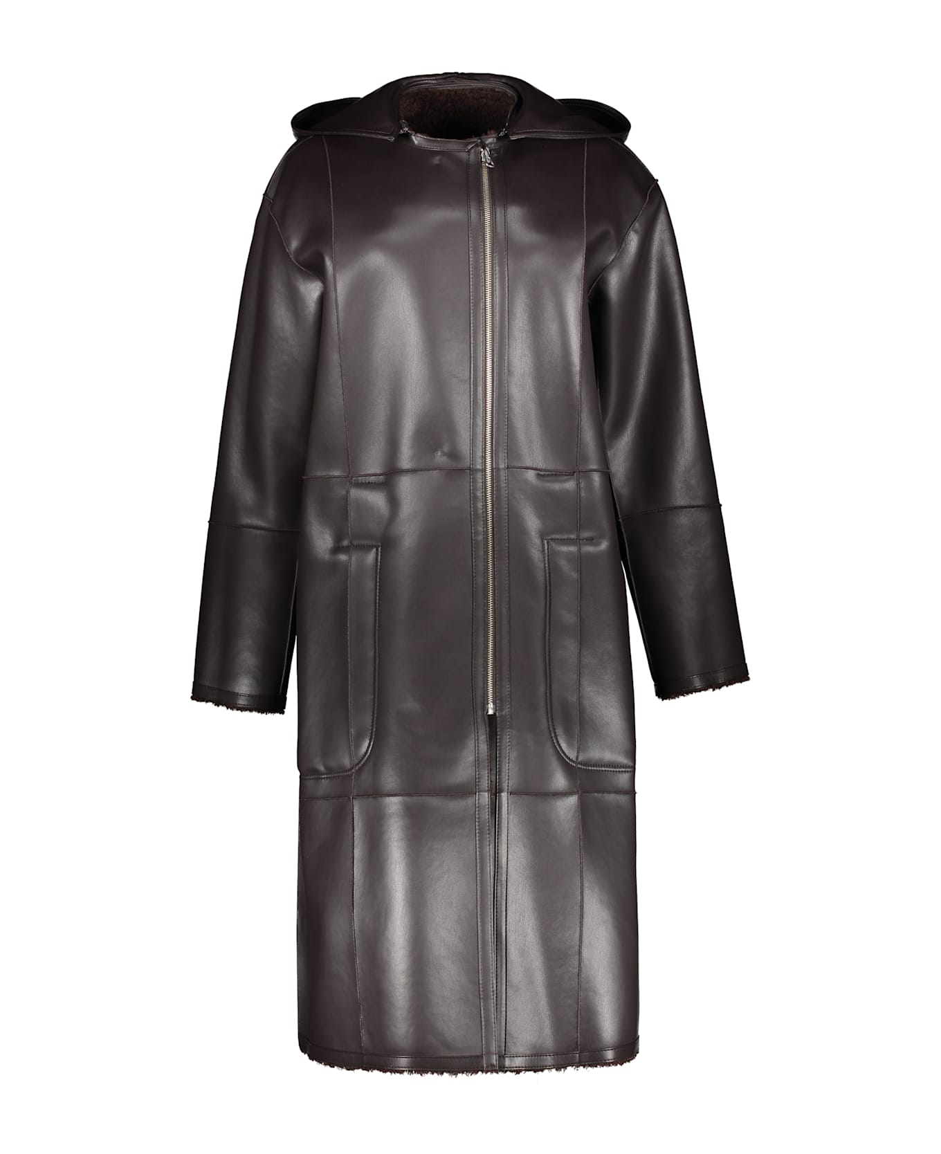 Low Classic Reversible Coat - brown